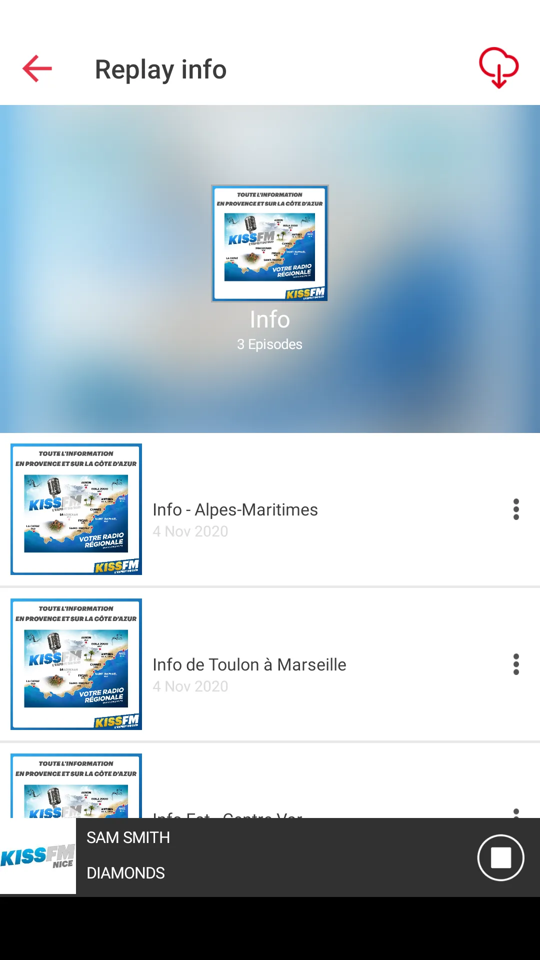 Kiss FM - L'esprit du sud | Indus Appstore | Screenshot