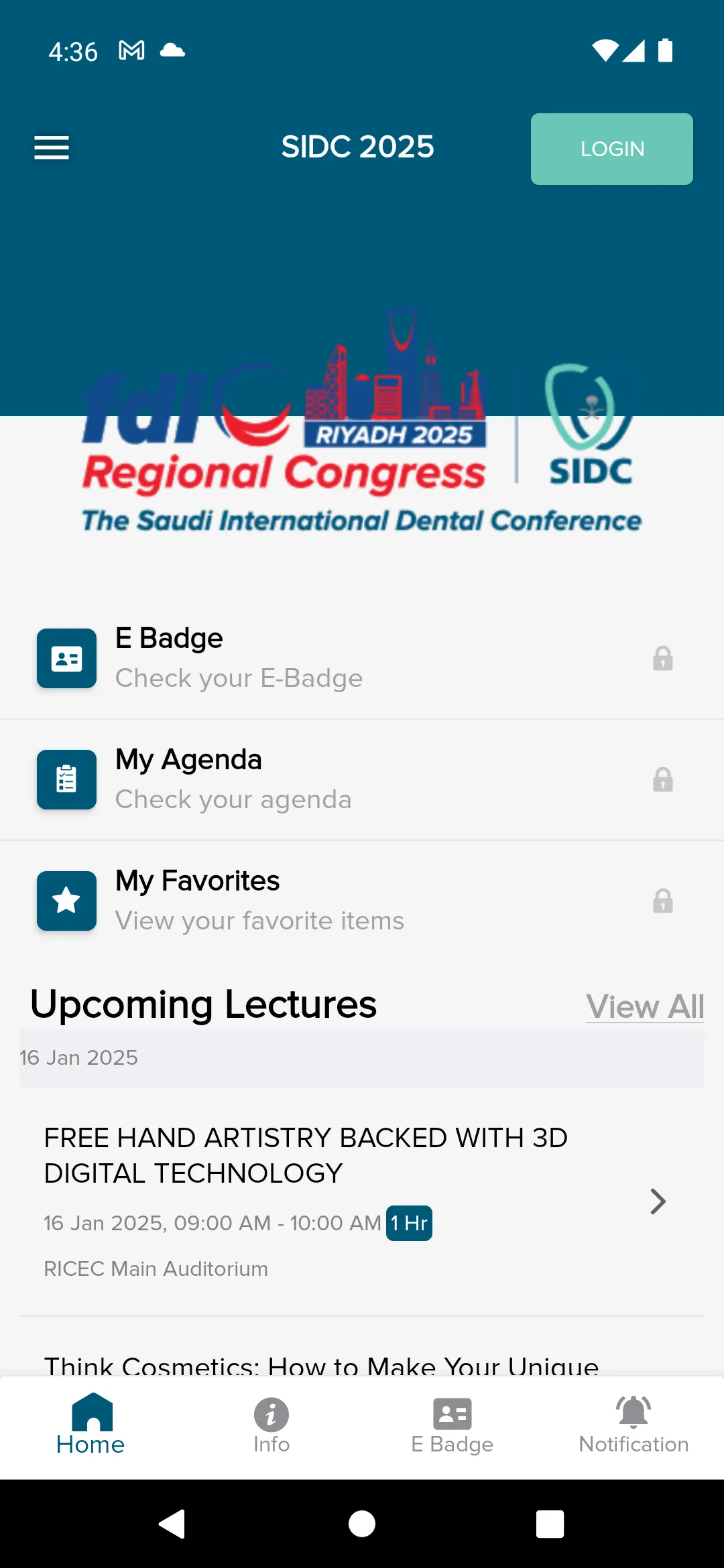 Saudi Int Dental Conference | Indus Appstore | Screenshot