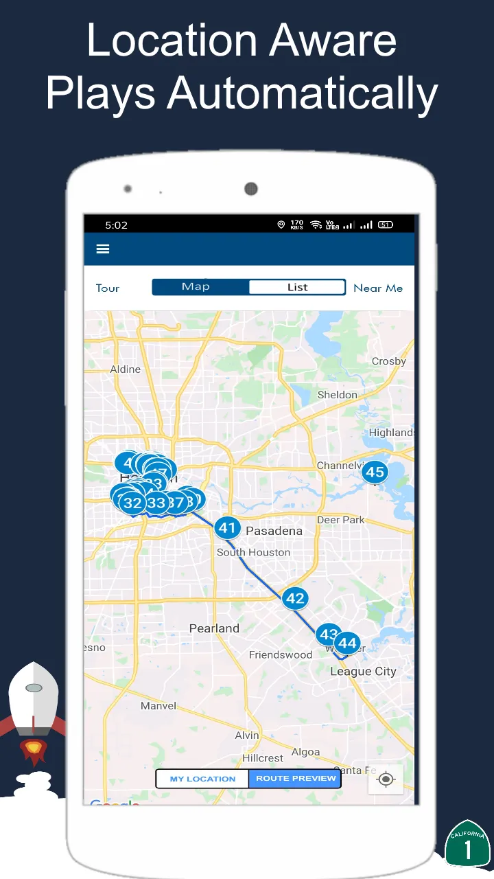 Houston GPS Driving Tour Guide | Indus Appstore | Screenshot