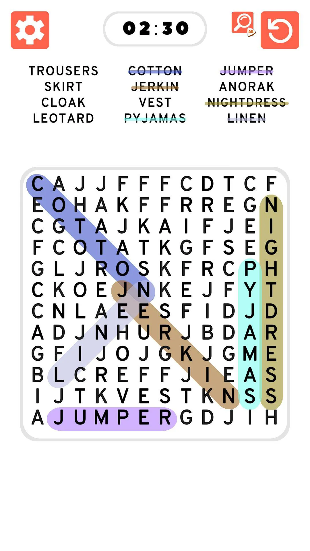 Word Search Games in english | Indus Appstore | Screenshot