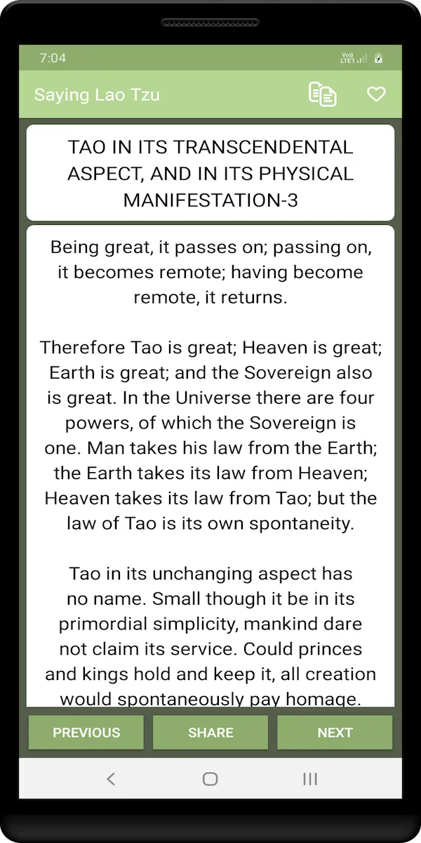 Saying Lao Tzu | Indus Appstore | Screenshot