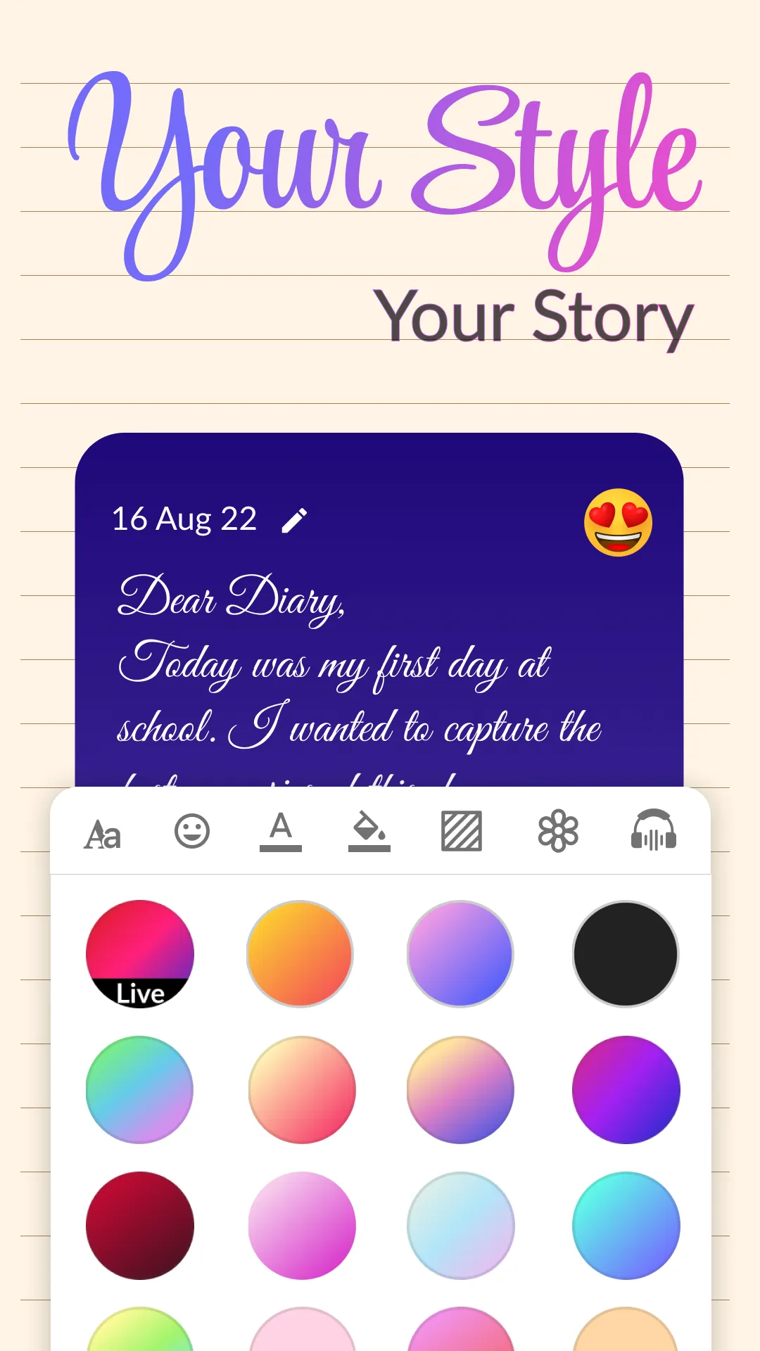 Daily Journal: Diary with lock | Indus Appstore | Screenshot