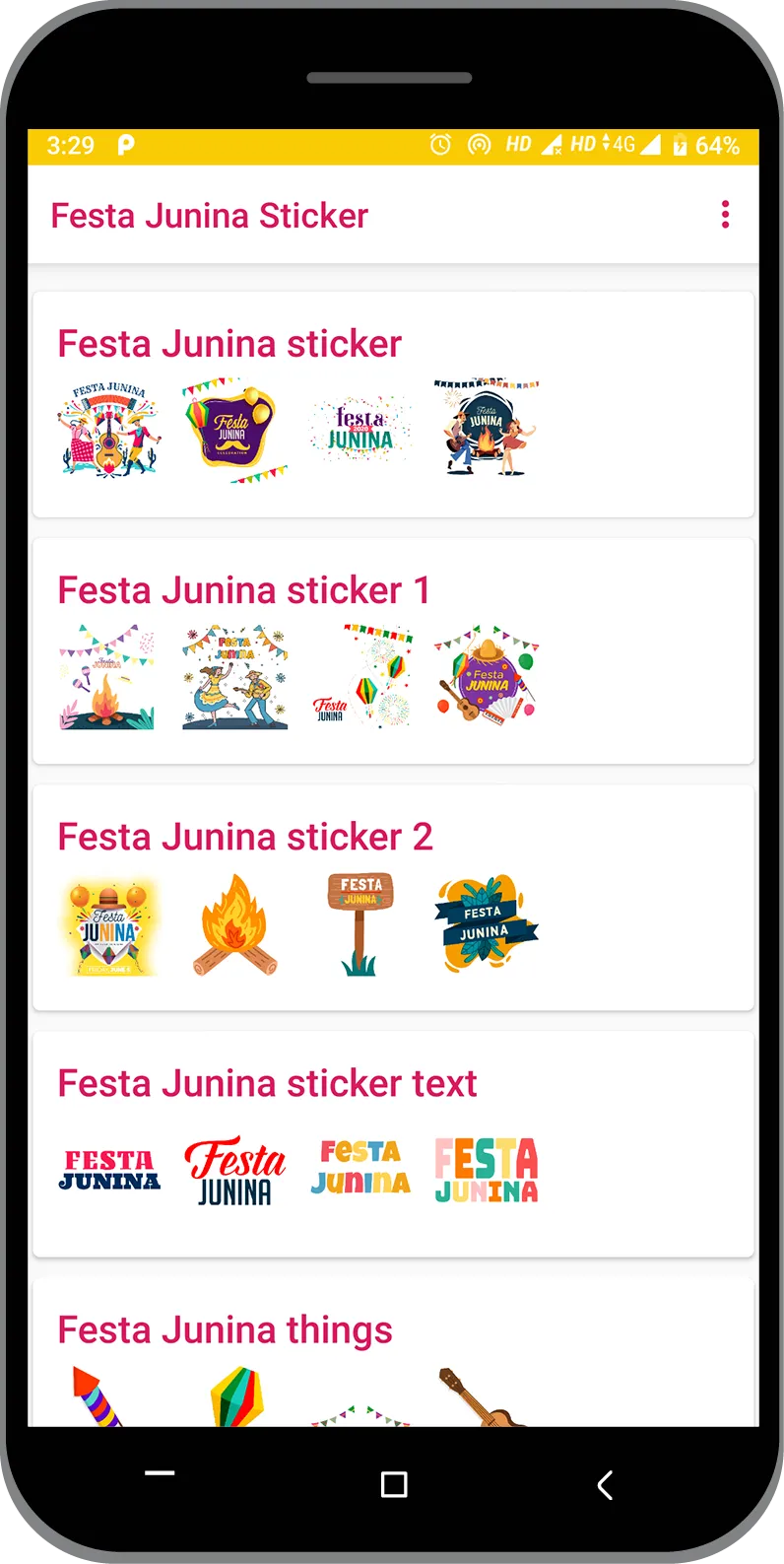 Festa Junina Sticker 2022 | Indus Appstore | Screenshot