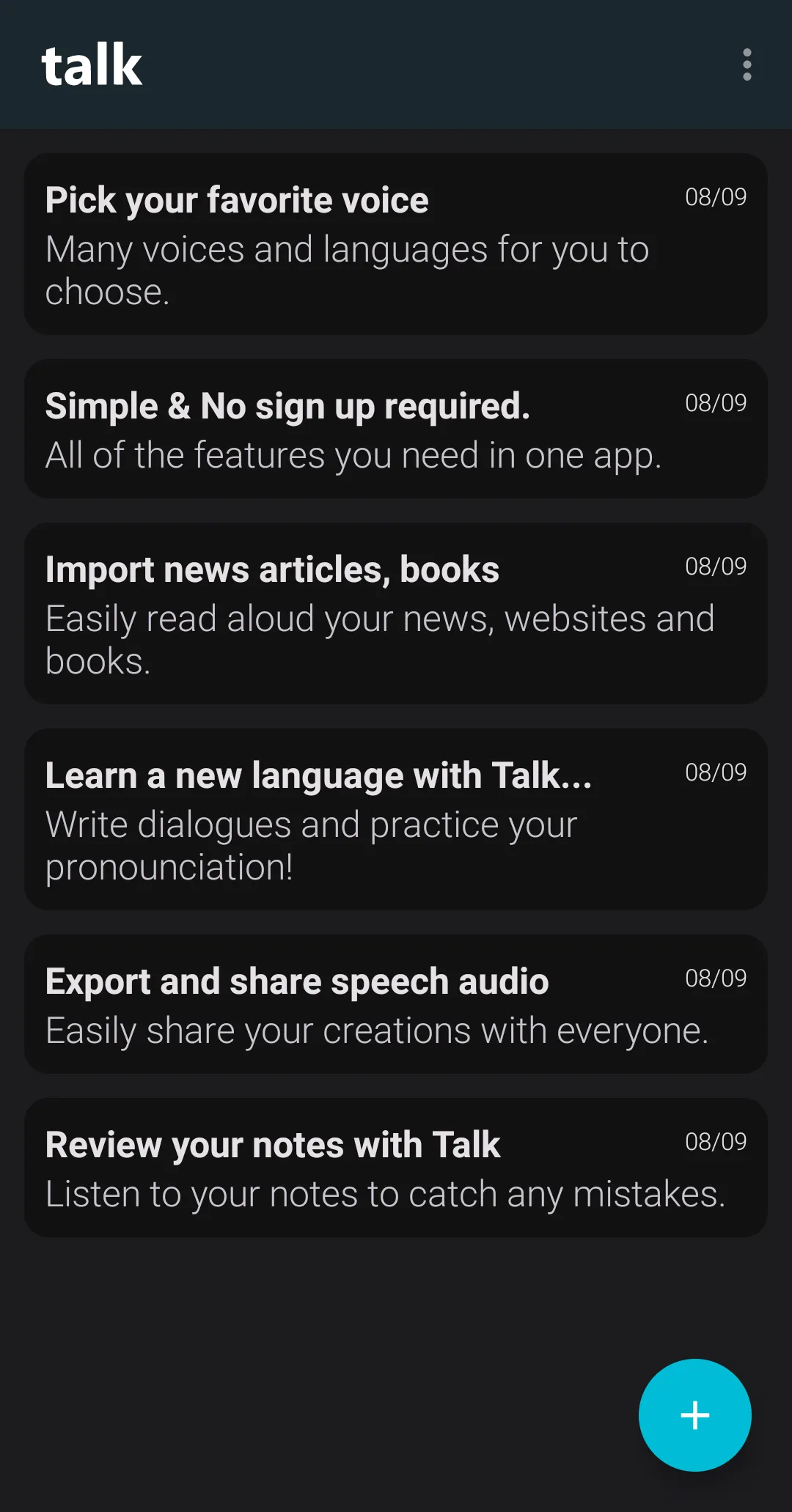 Talk: Text to Voice | Indus Appstore | Screenshot