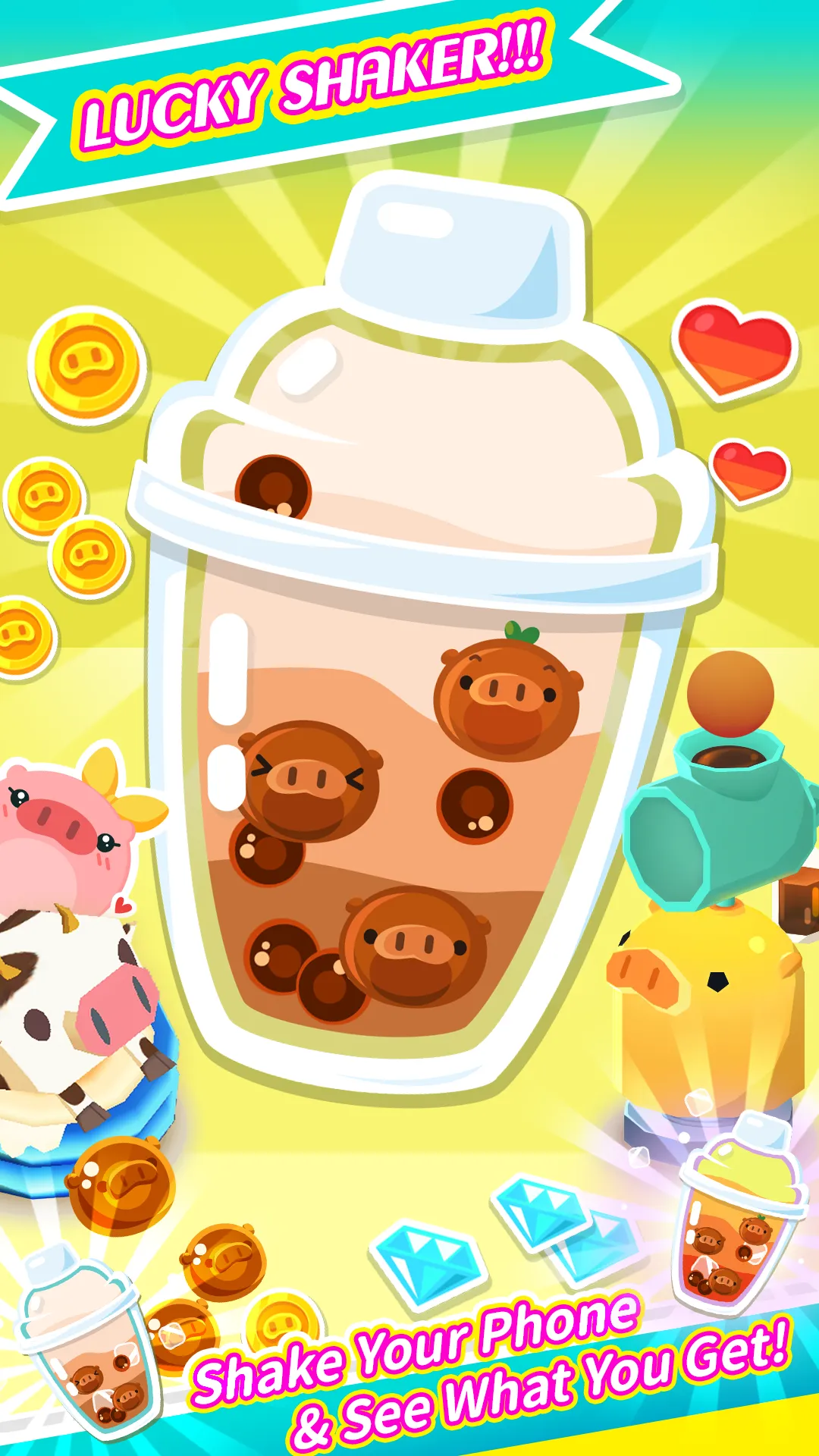 TeaCup Pig'Up: Bubble Tea Game | Indus Appstore | Screenshot