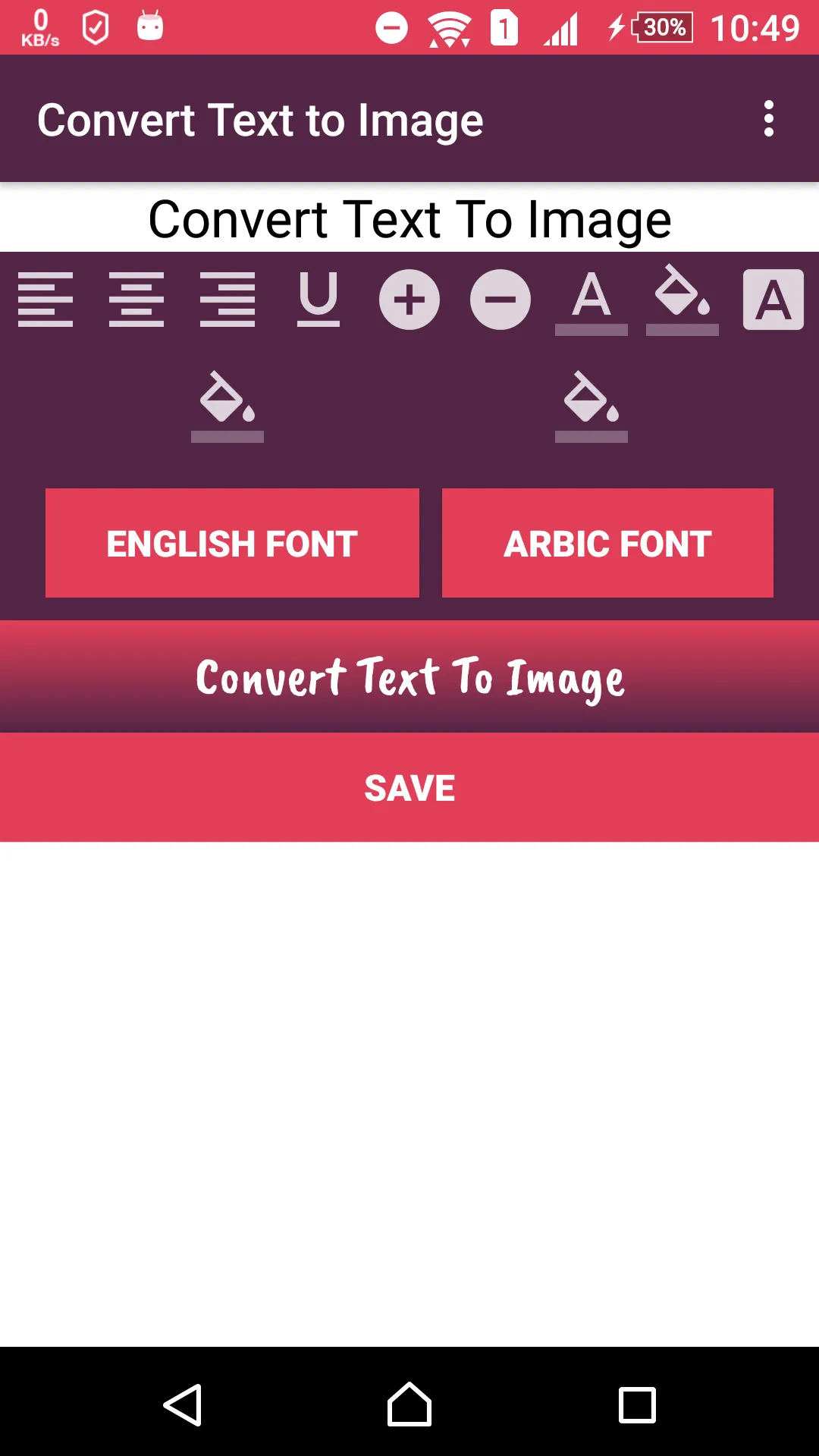 Convert Text to Image | Indus Appstore | Screenshot