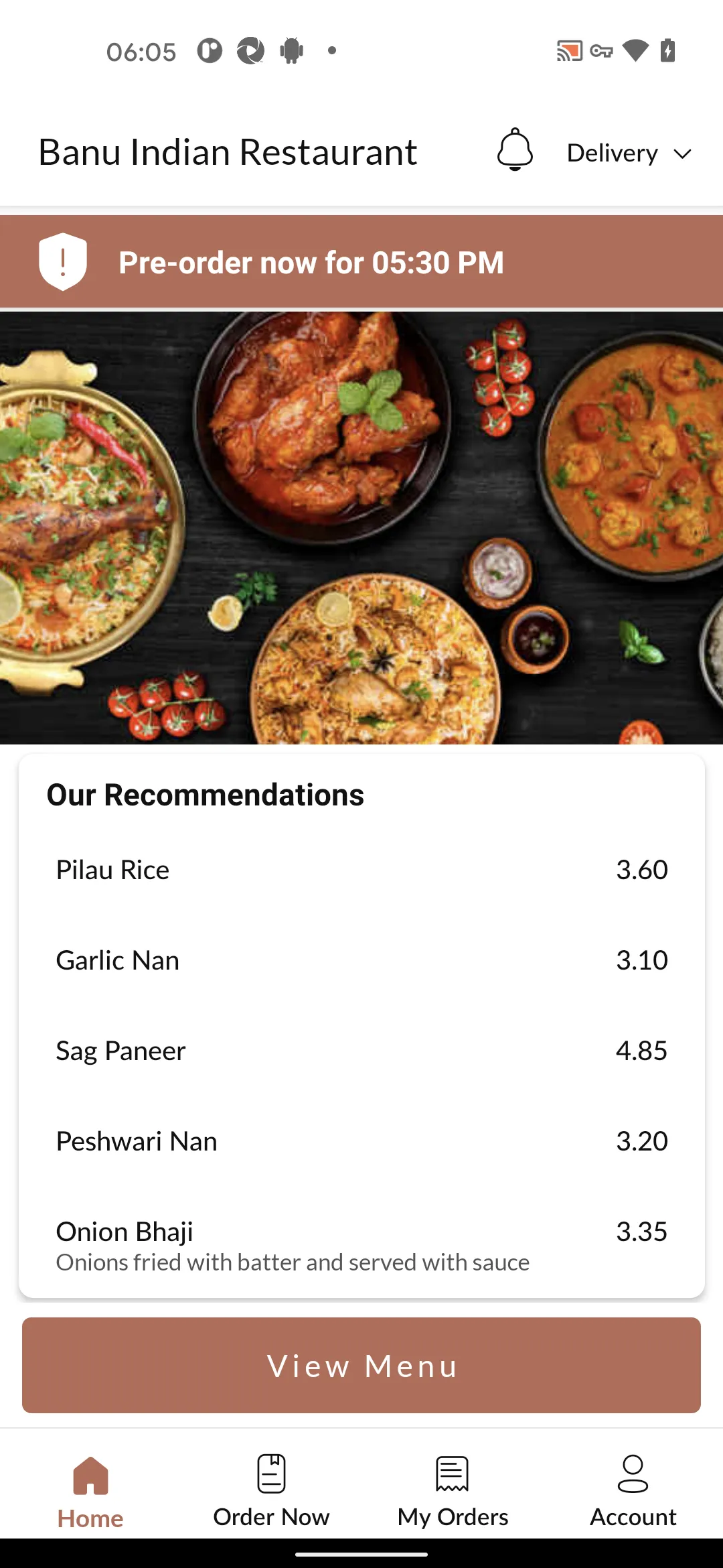 Banu Indian Restaurant | Indus Appstore | Screenshot