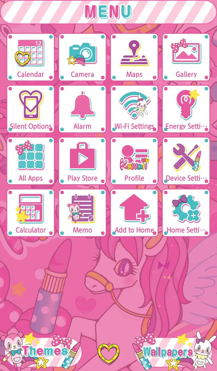 SUPER KAWAII! Theme +HOME | Indus Appstore | Screenshot