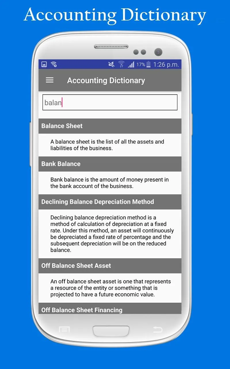 Accounting Dictionary | Indus Appstore | Screenshot