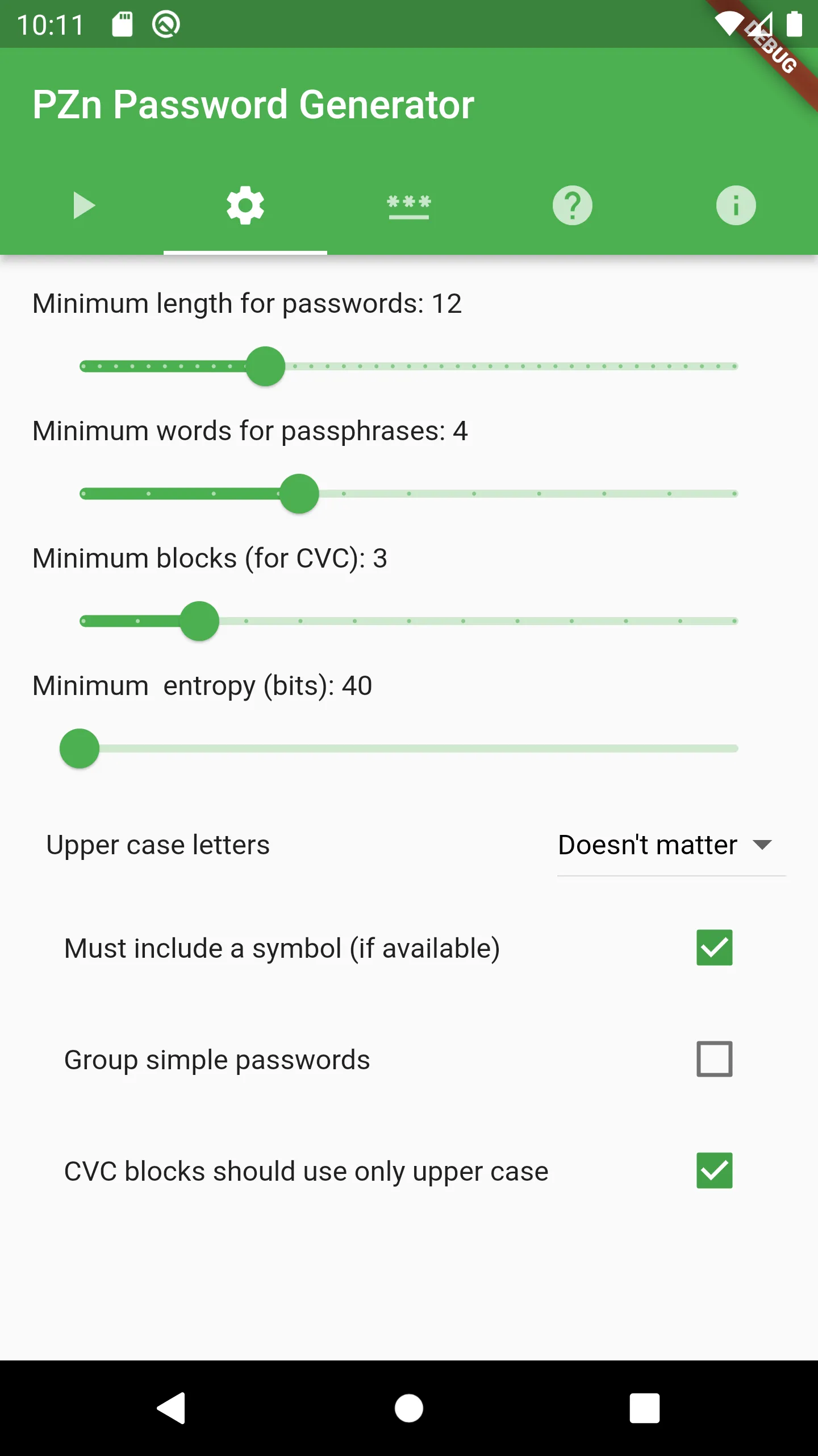 Password generator (PZn) | Indus Appstore | Screenshot