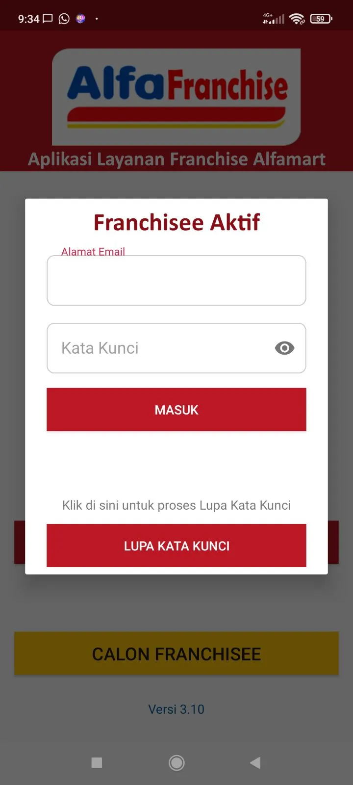 Apl Layanan Franchise Alfamart | Indus Appstore | Screenshot