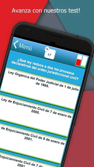 Test Auxilio Judicial | Indus Appstore | Screenshot