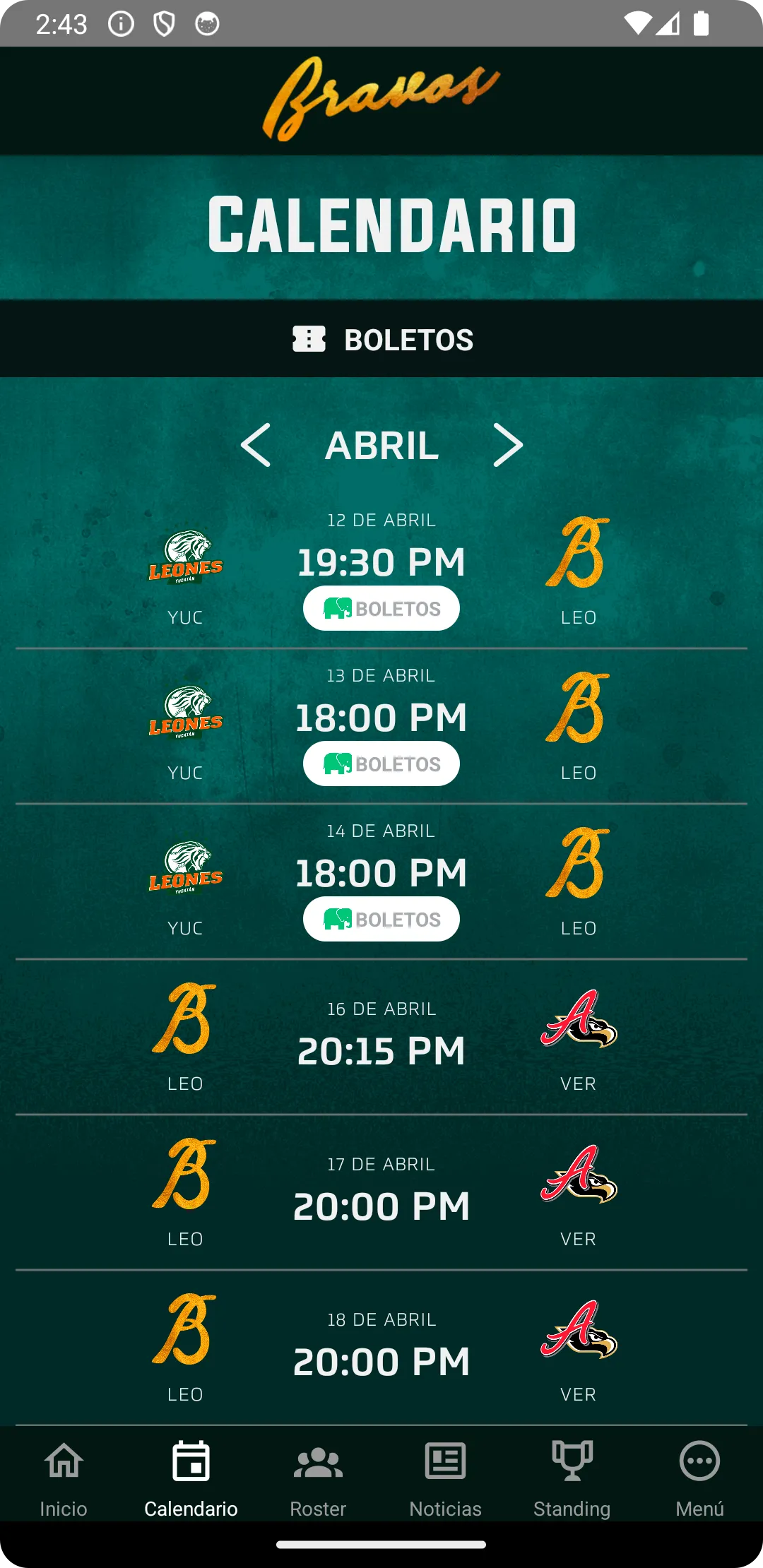 Bravos de León Oficial | Indus Appstore | Screenshot