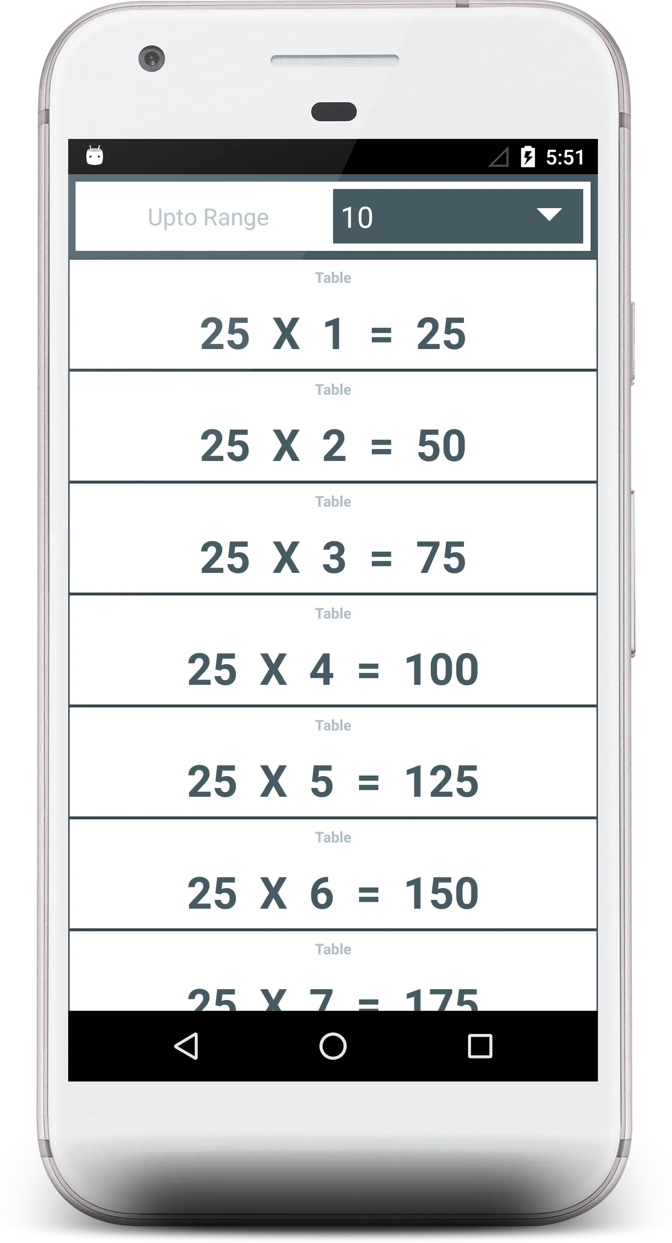 Multiplication Table | Indus Appstore | Screenshot