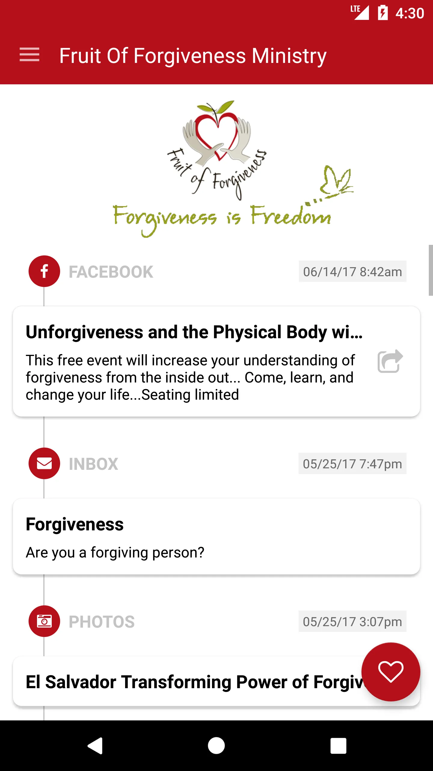 Fruit of Forgiveness Ministry | Indus Appstore | Screenshot