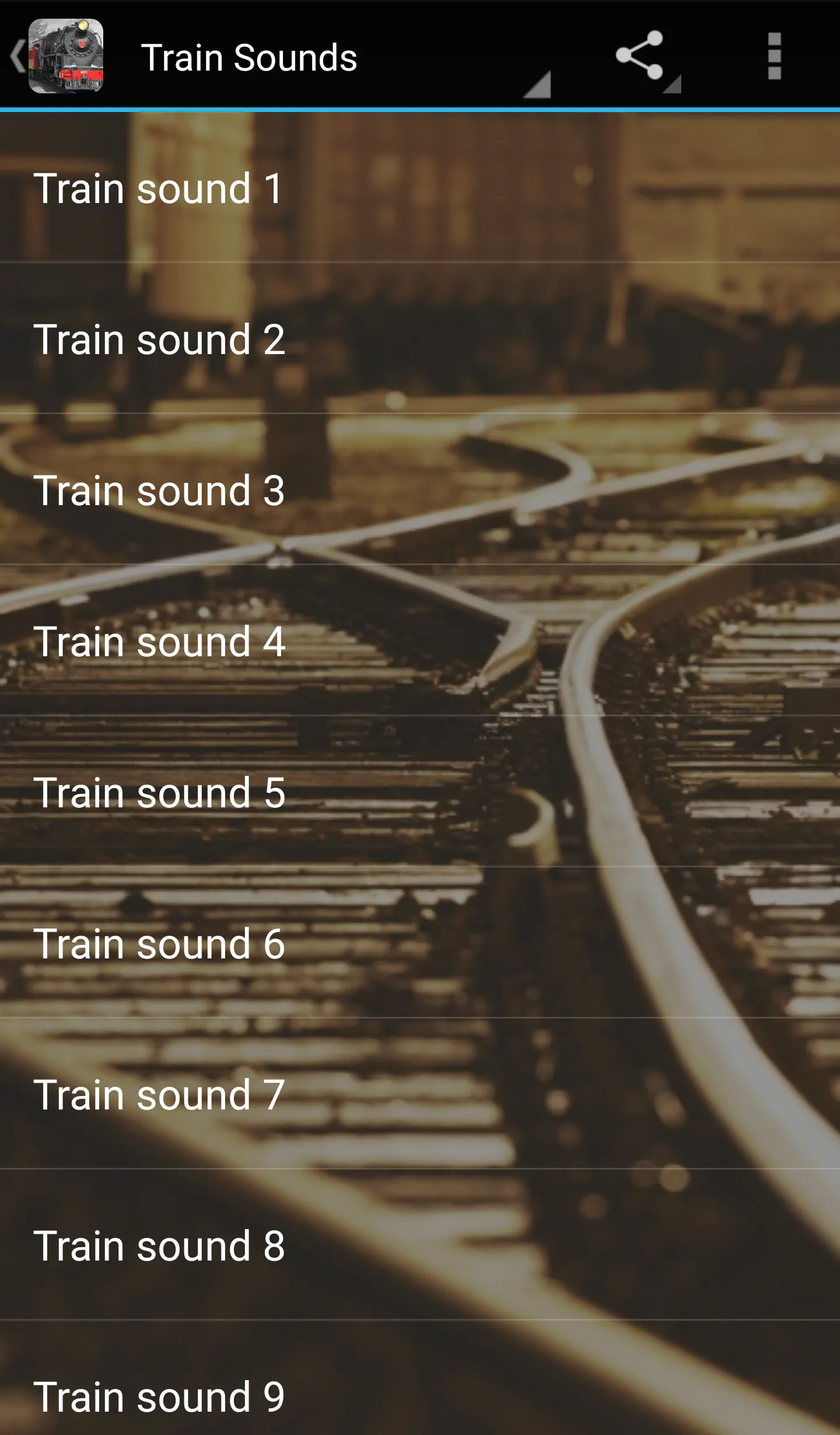 Train Sounds | Indus Appstore | Screenshot