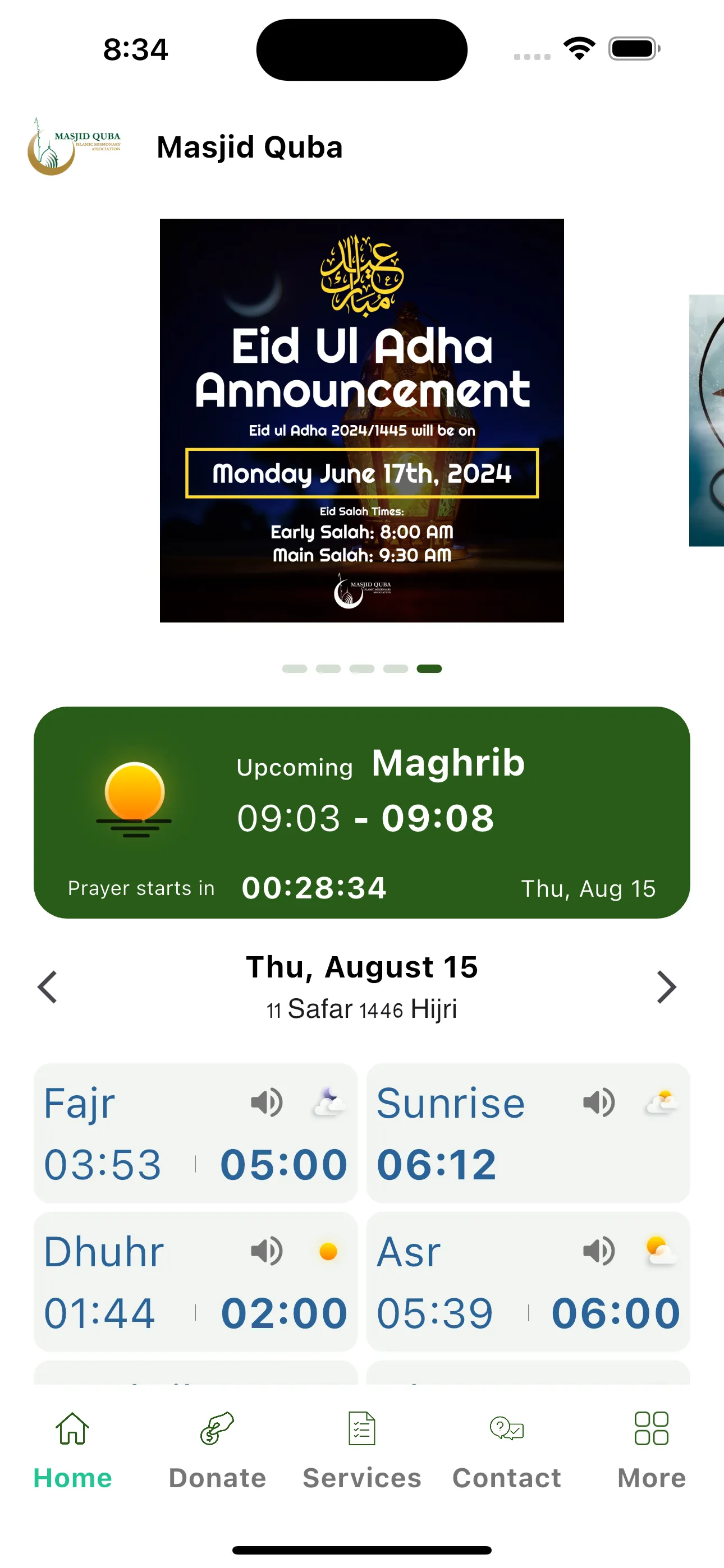 Masjid Quba - Edmonton | Indus Appstore | Screenshot