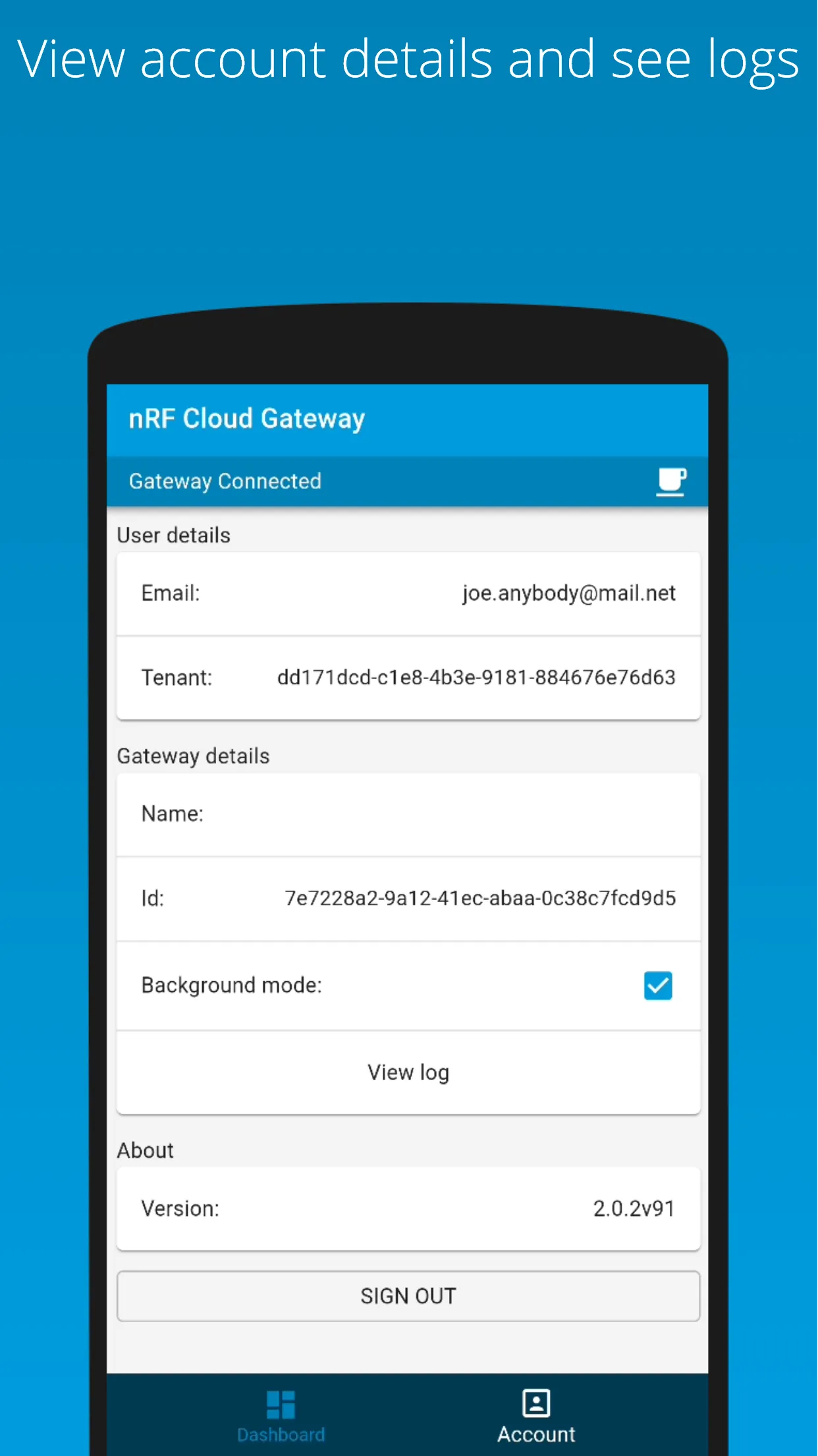 nRF Cloud Gateway | Indus Appstore | Screenshot