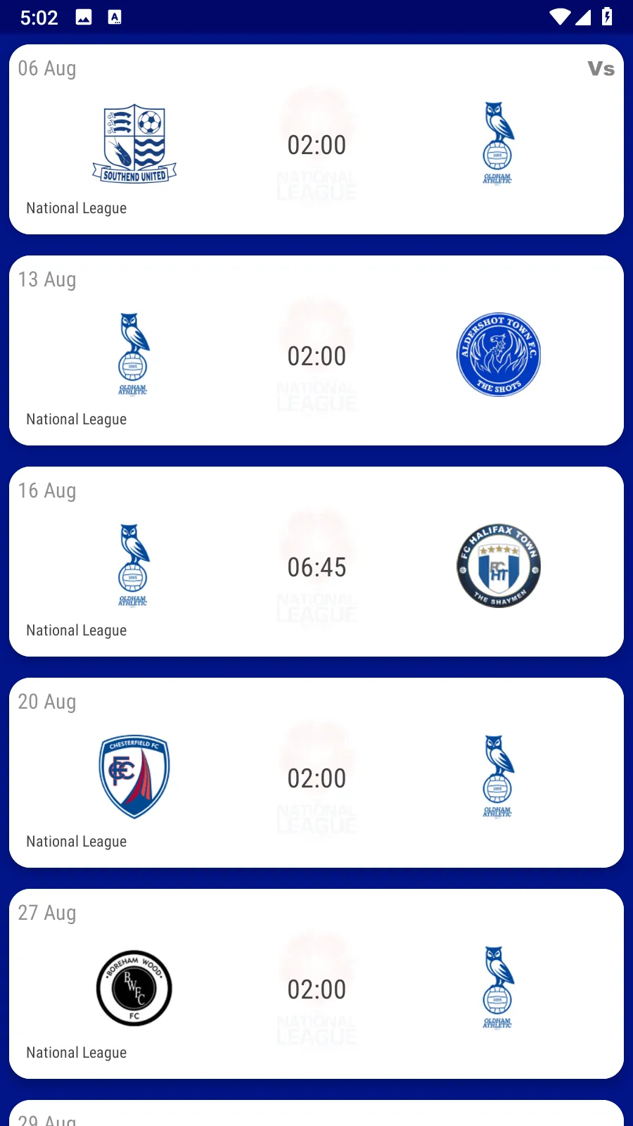 Oldham Athletic Fan App | Indus Appstore | Screenshot