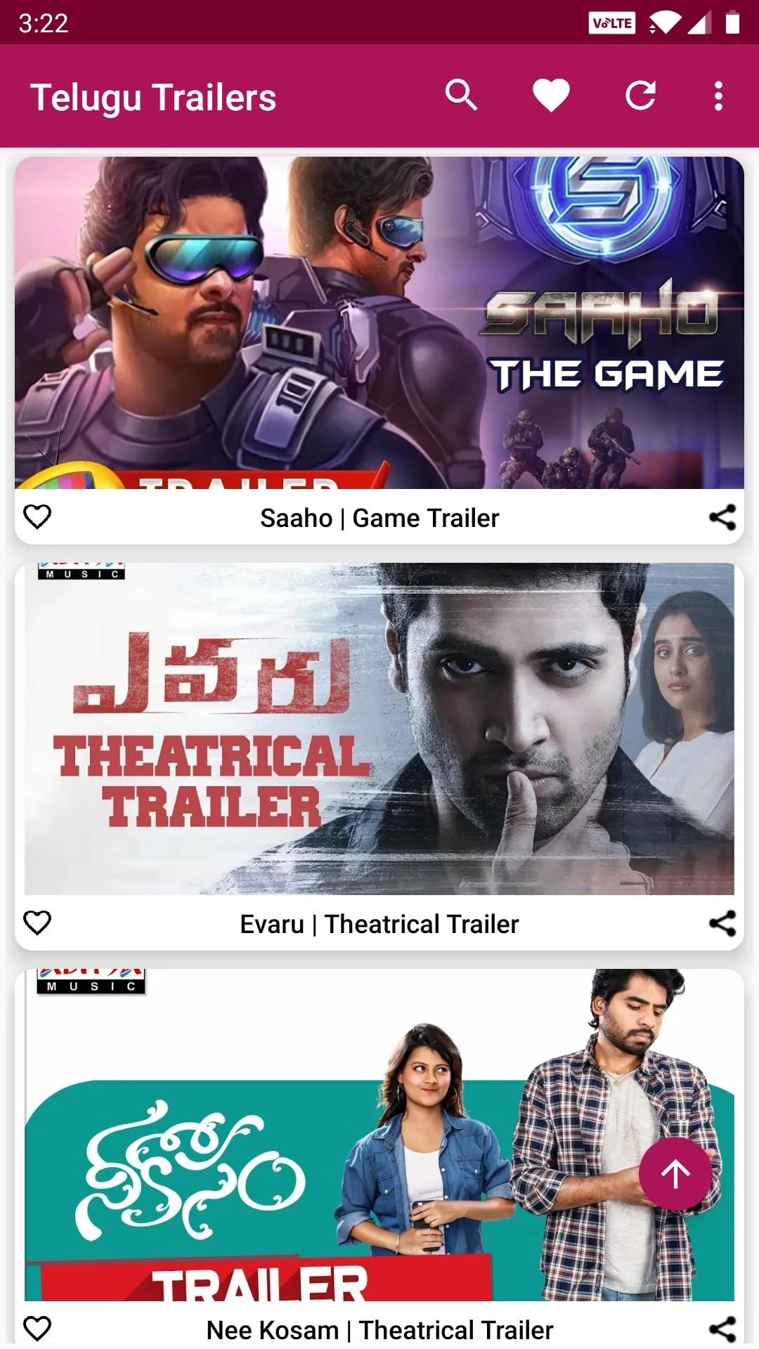 Telugu Movie Trailers | Indus Appstore | Screenshot