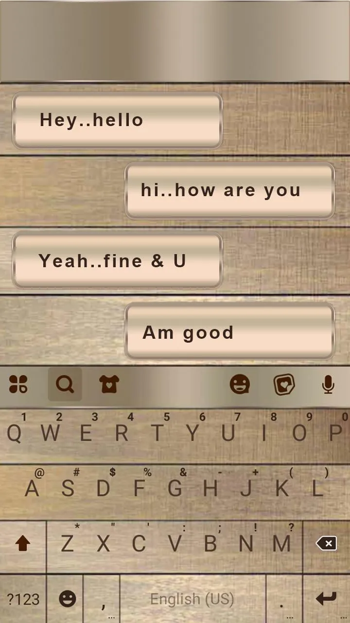 Wood SMS Keyboard Theme | Indus Appstore | Screenshot