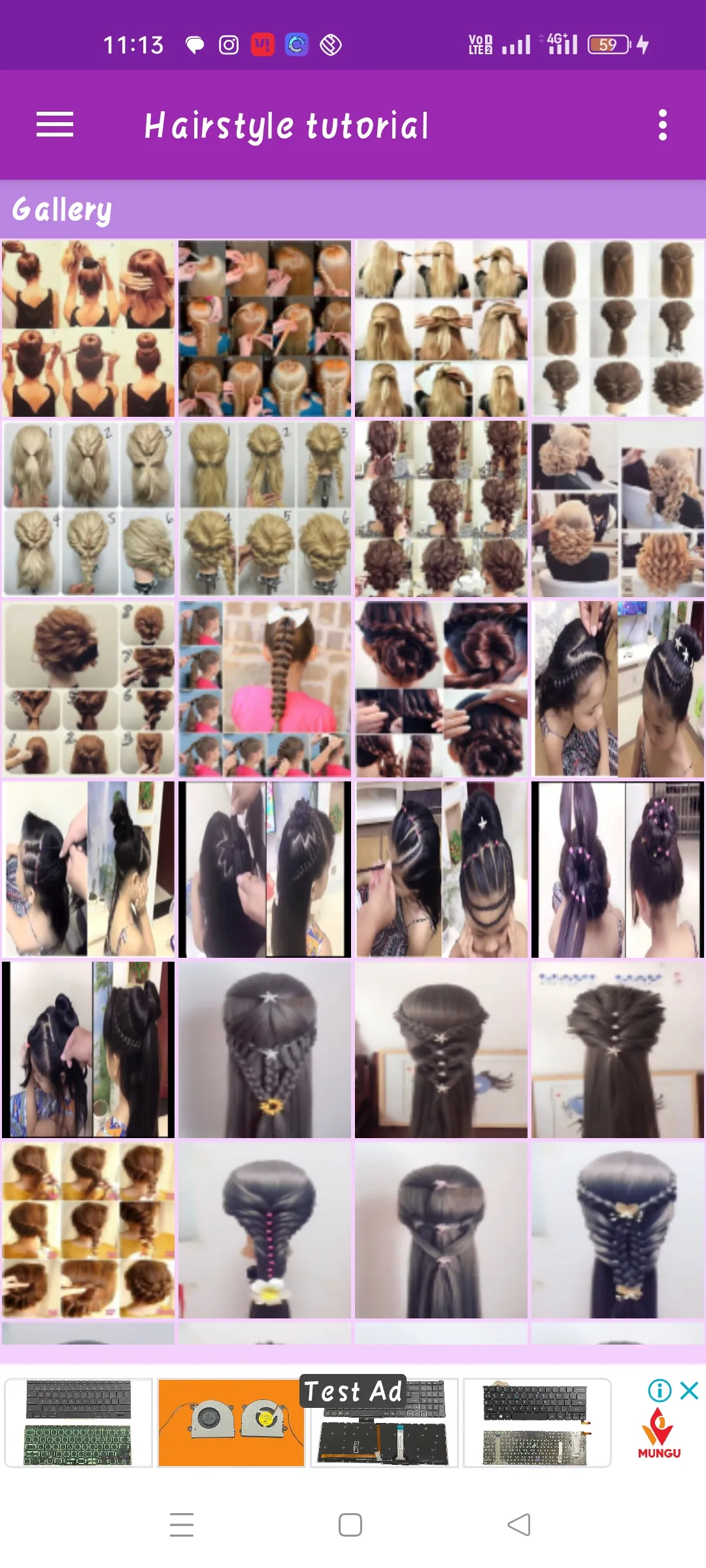 Hairstyle tutorial Gallery | Indus Appstore | Screenshot