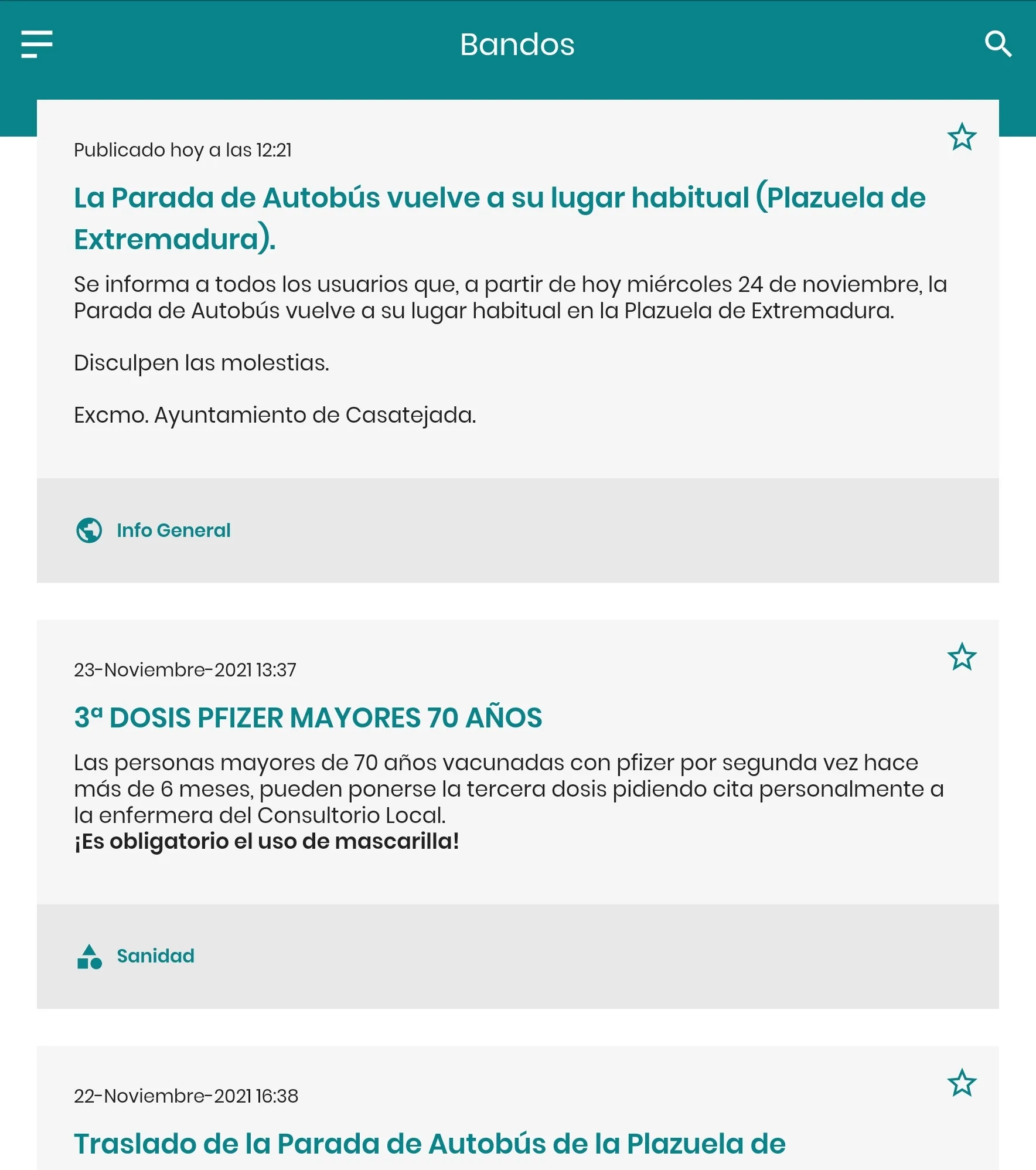 Casatejada Informa | Indus Appstore | Screenshot