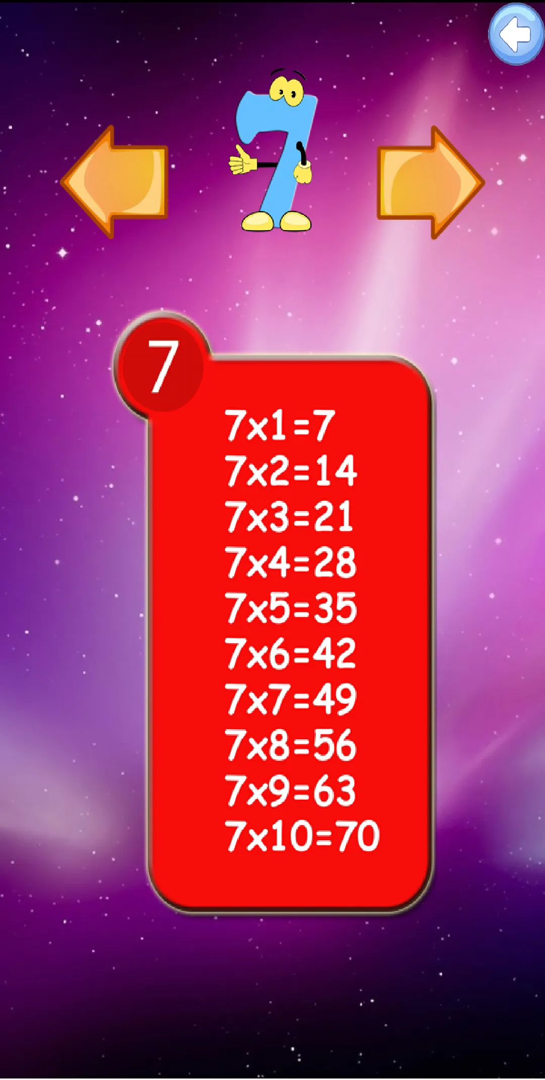 Multiplication Table - Learn | Indus Appstore | Screenshot