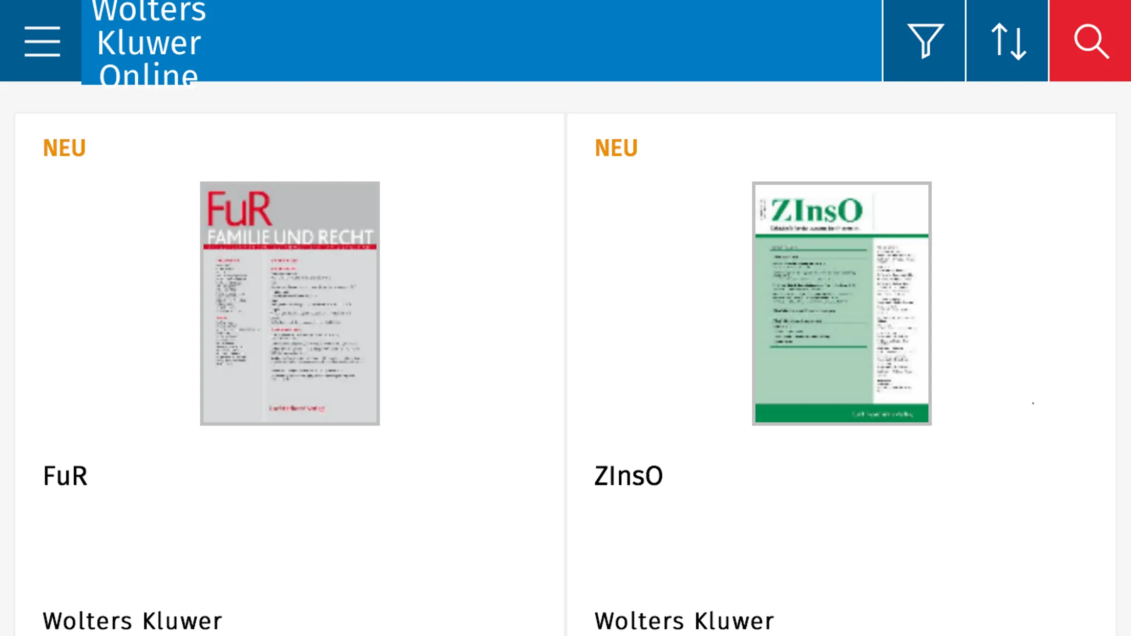 Wolters Kluwer Online | Indus Appstore | Screenshot