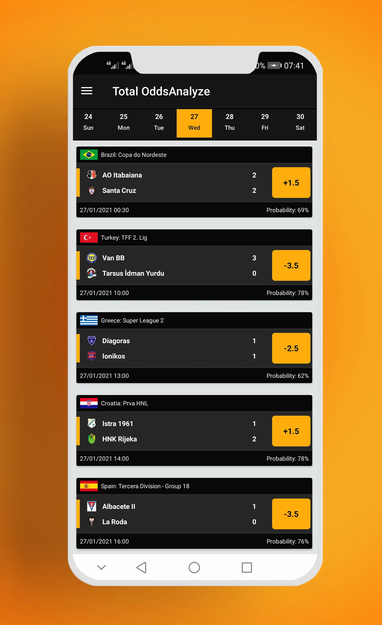 Over/Under 2,5 Goals Football  | Indus Appstore | Screenshot