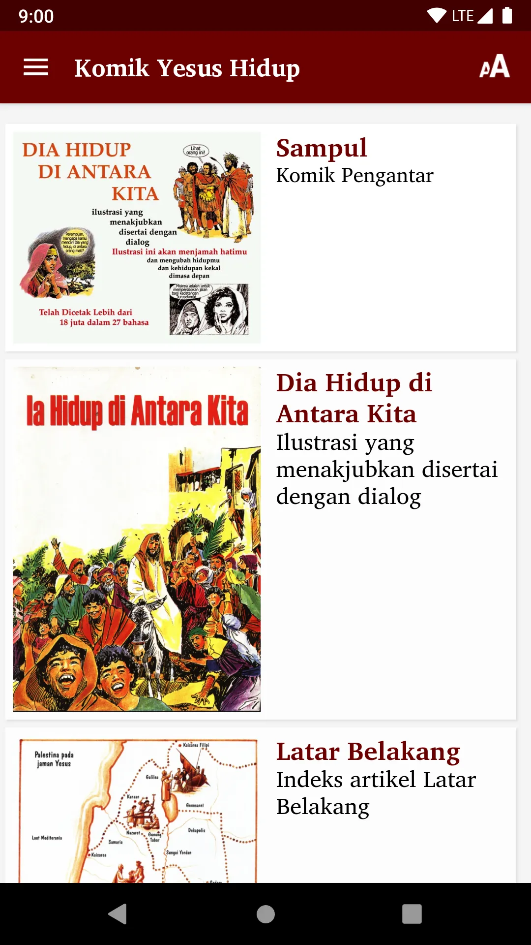 Komik Yesus Hidup | Indus Appstore | Screenshot