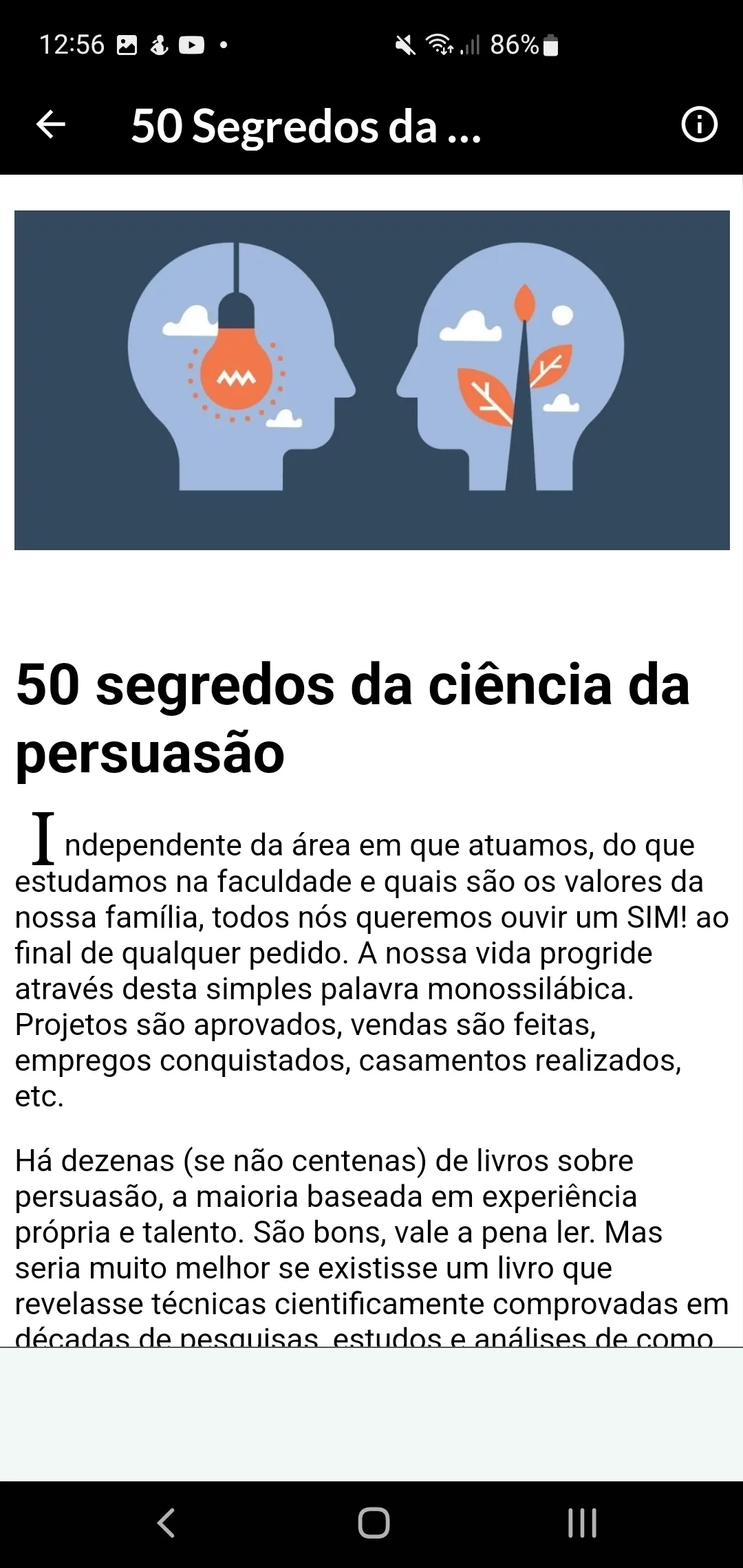 50 Segredos da Persuasão | Indus Appstore | Screenshot