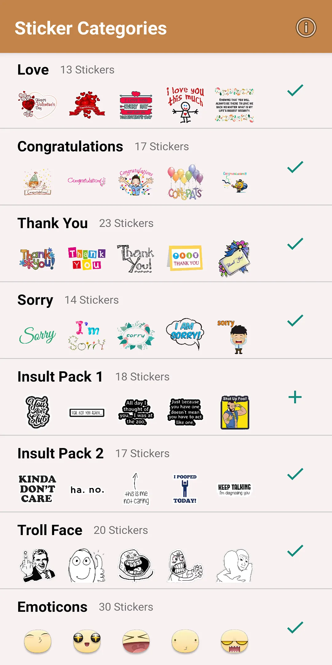 Stickers for all Occasions | Indus Appstore | Screenshot