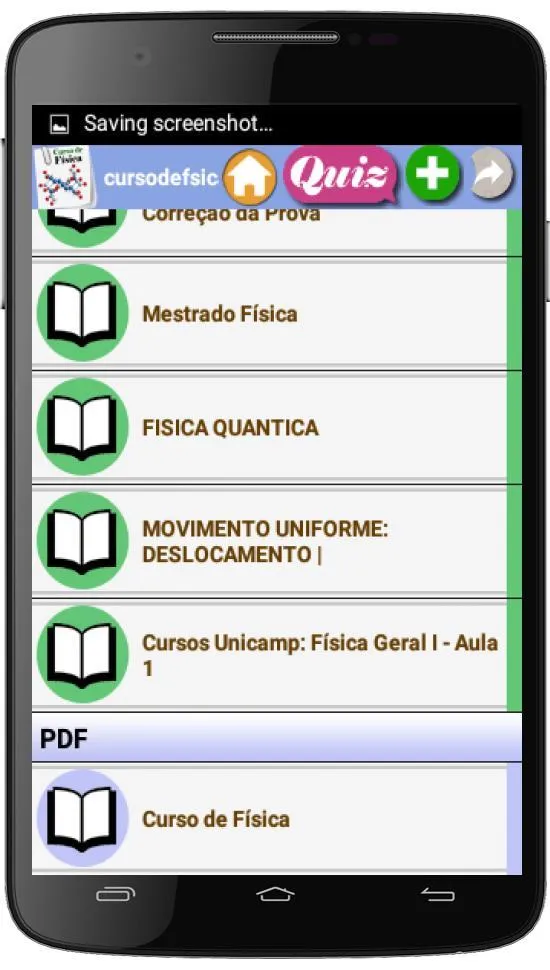 Curso de Física (português) | Indus Appstore | Screenshot