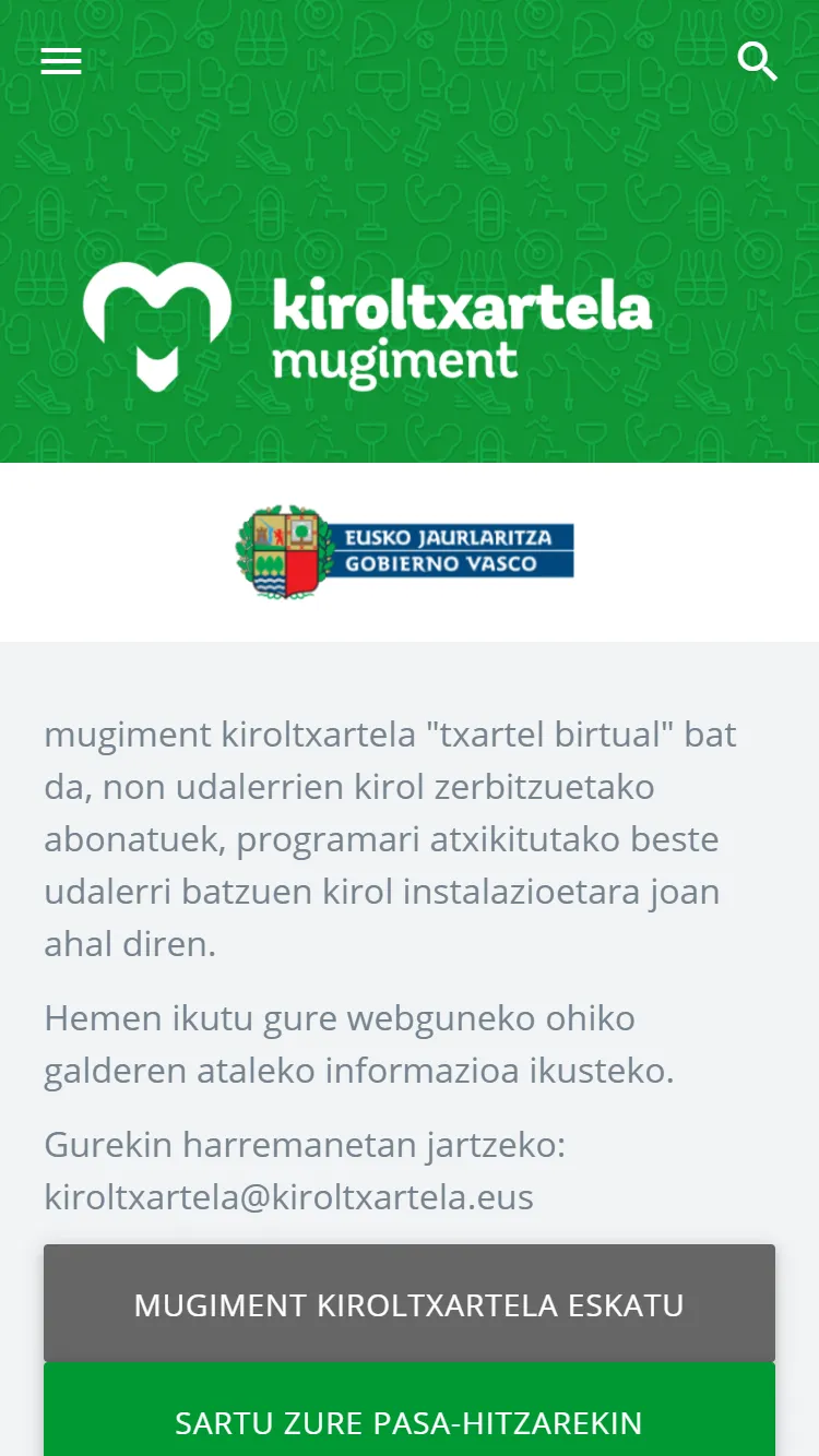 KirolTxartela Mugiment | Indus Appstore | Screenshot