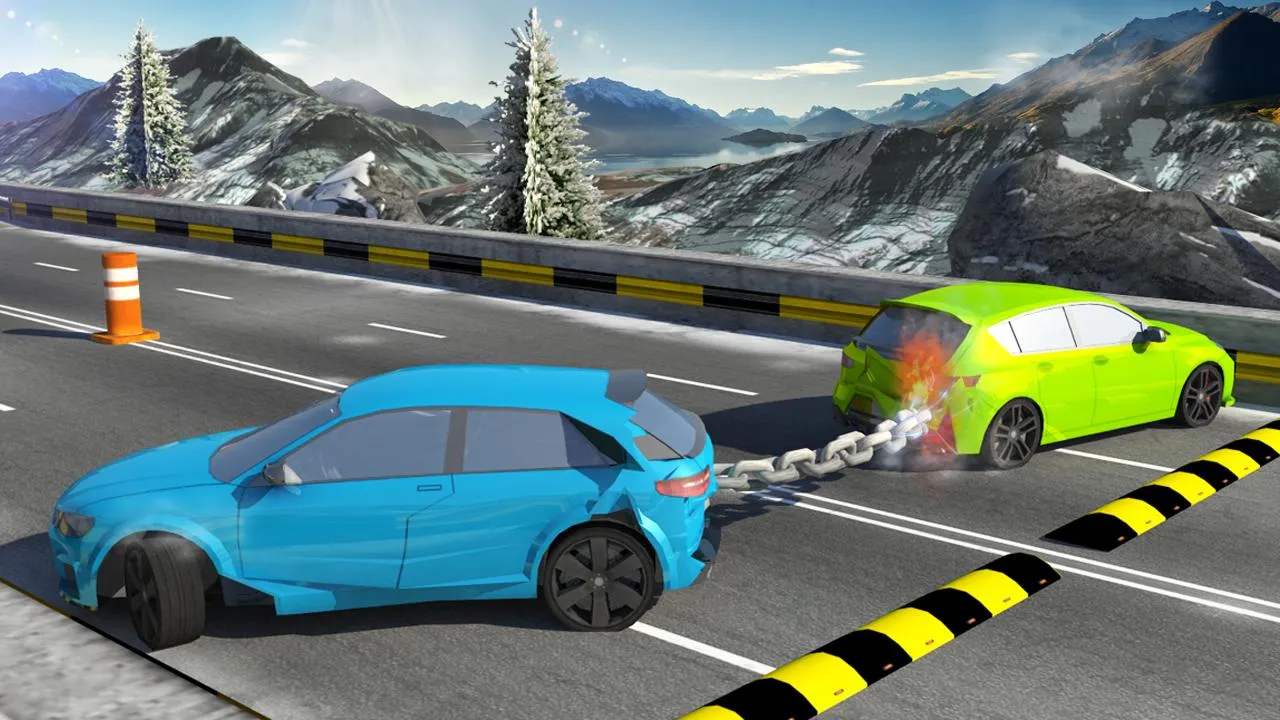 Chained Cars against Ramp | Indus Appstore | Screenshot