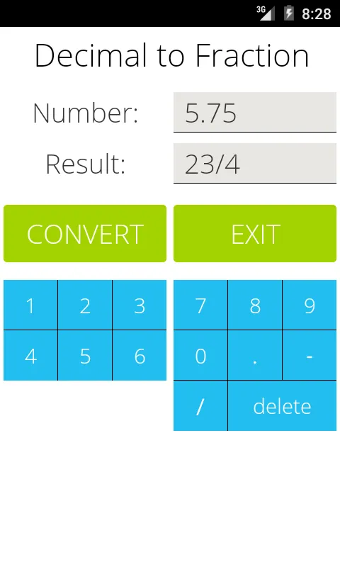 Decimal to Fraction | Indus Appstore | Screenshot