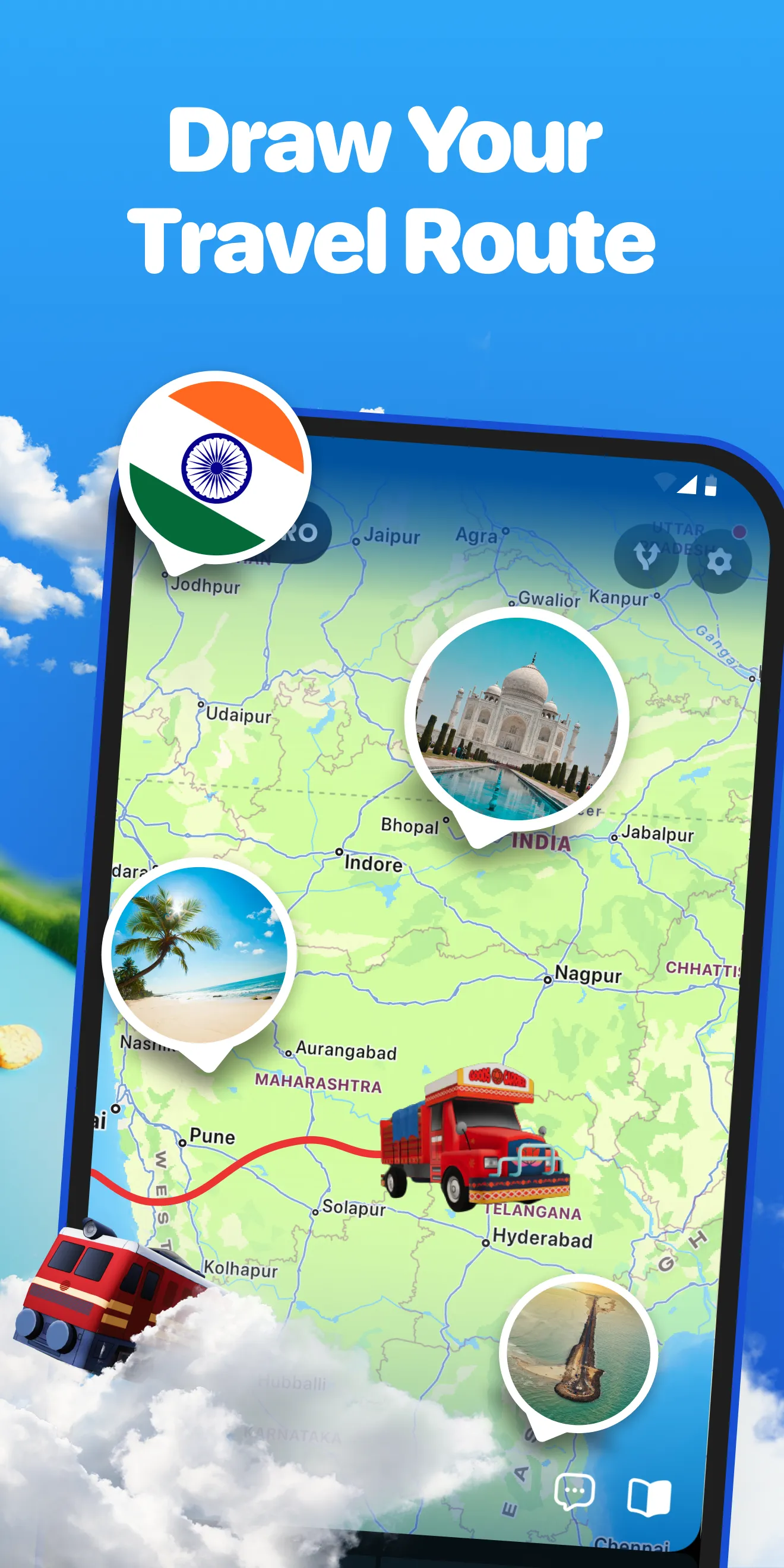 TravelAnimator・Journey Route | Indus Appstore | Screenshot