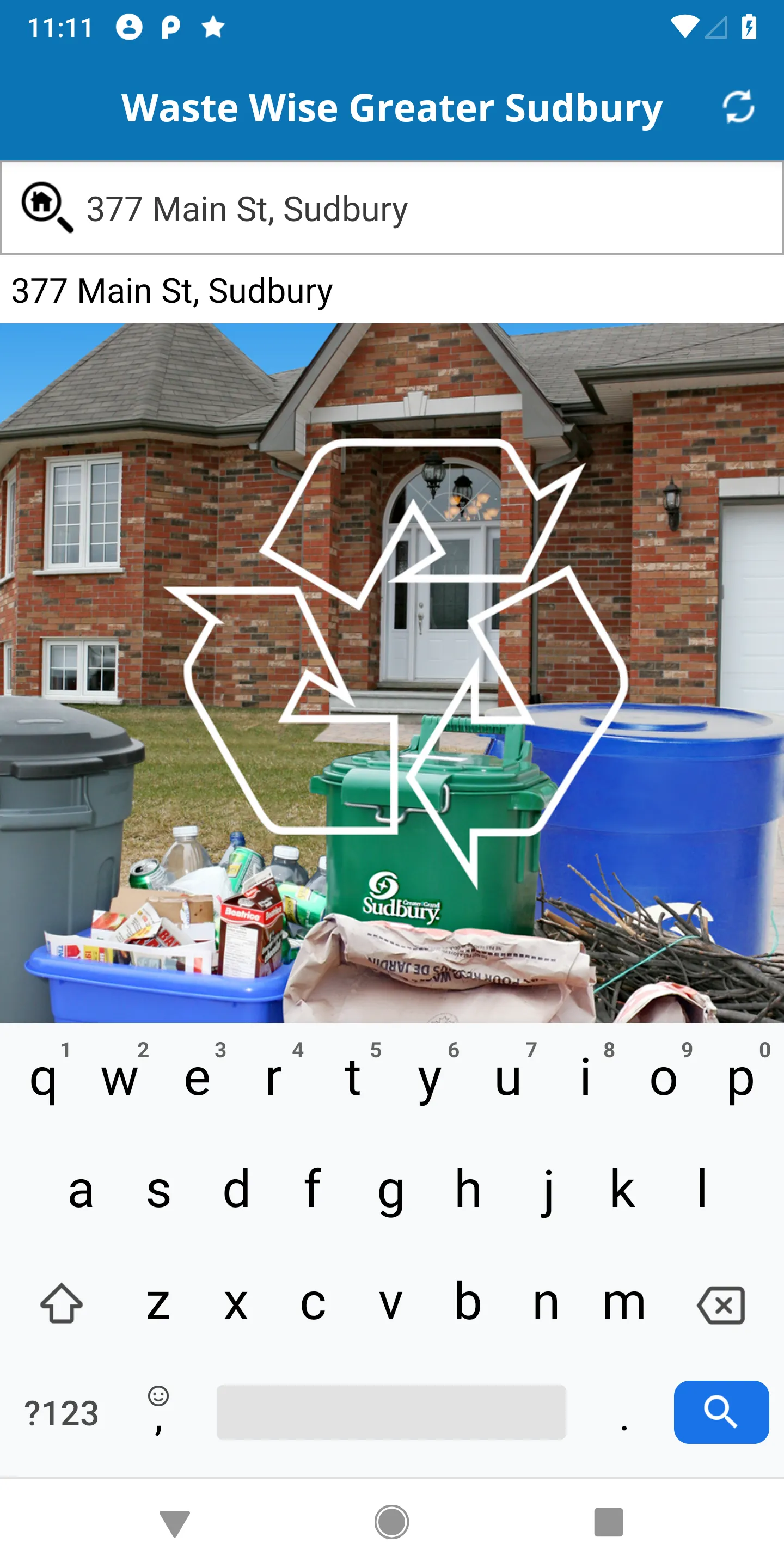 Waste Wise Greater Sudbury | Indus Appstore | Screenshot