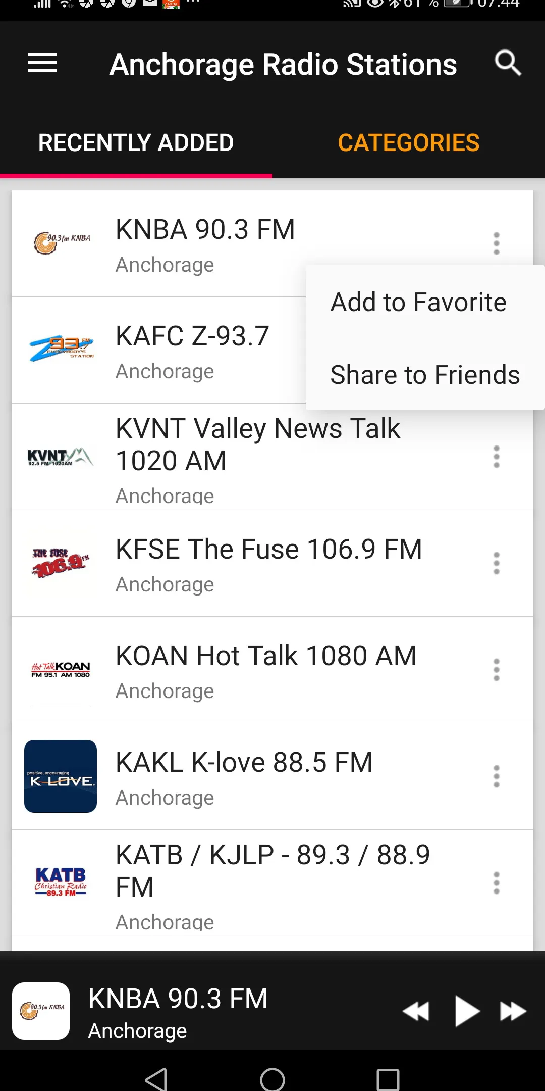 Anchorage Radio Stations - USA | Indus Appstore | Screenshot