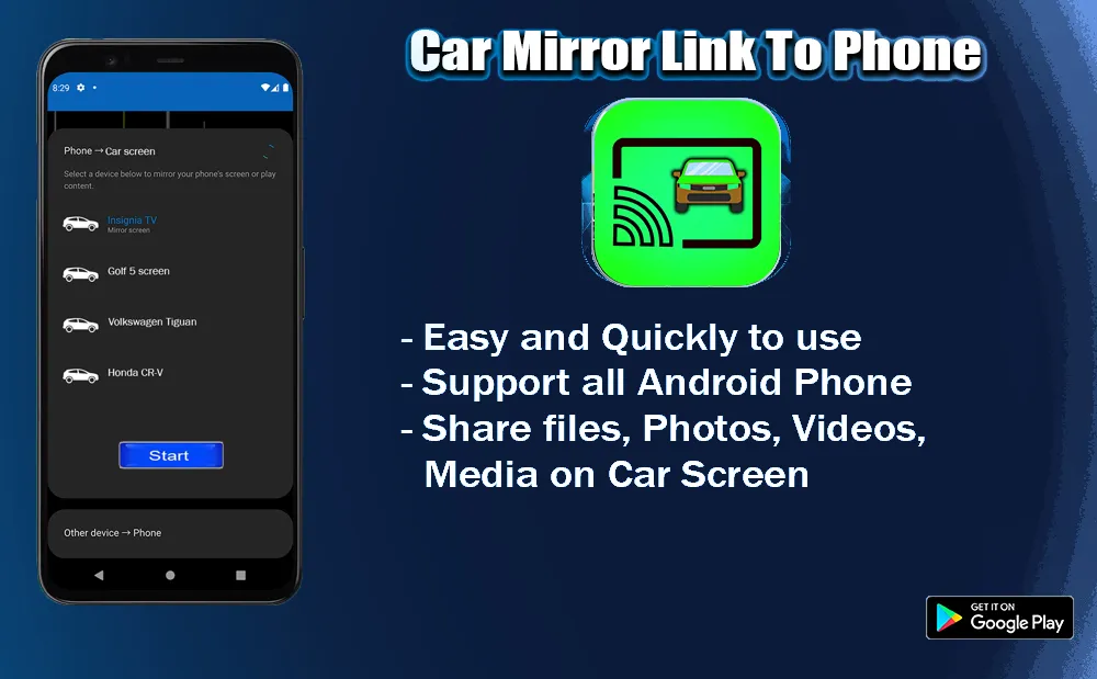 Mirror Link Phone to car | Indus Appstore | Screenshot