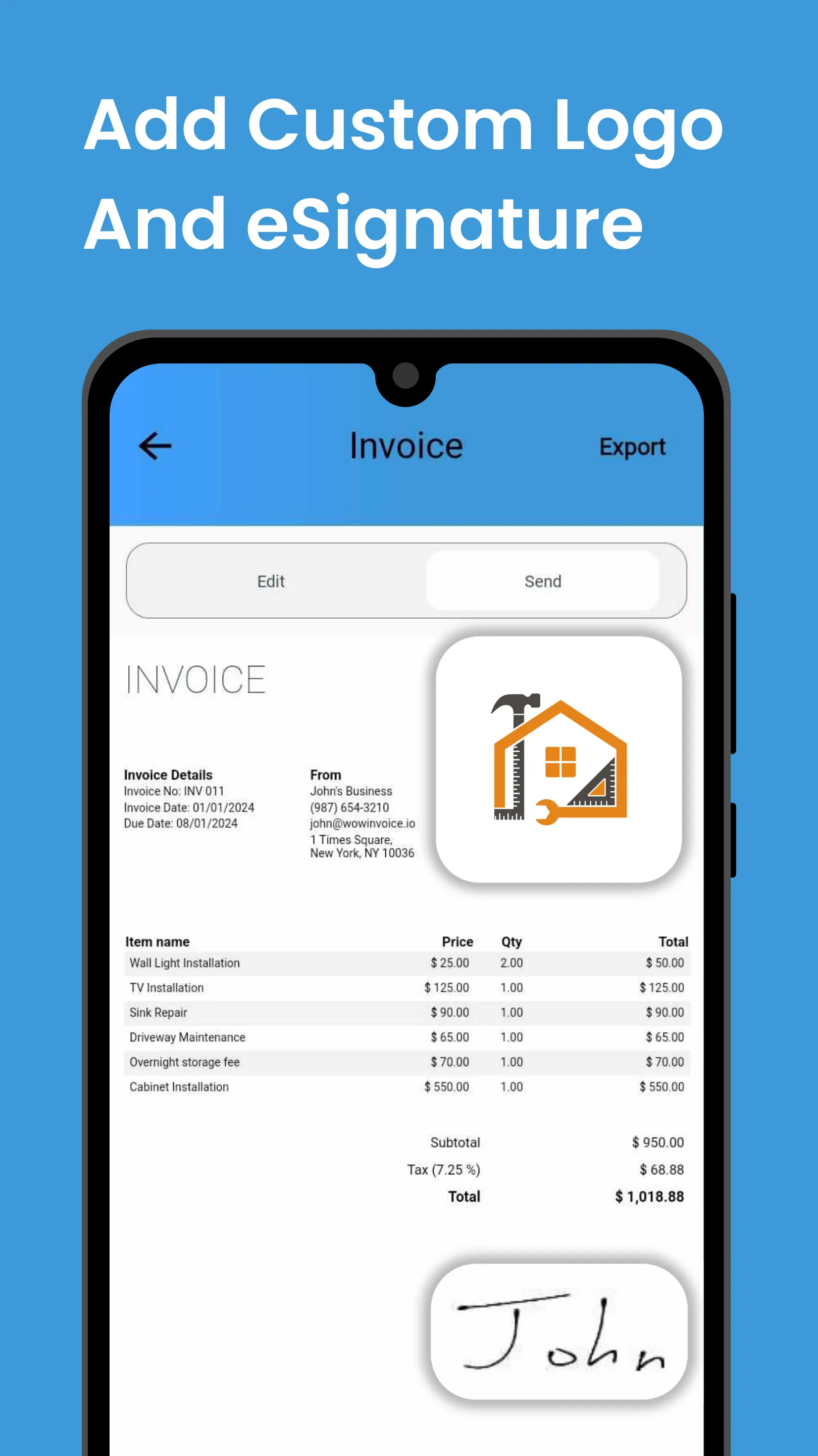 Invoice Maker and Estimate App | Indus Appstore | Screenshot