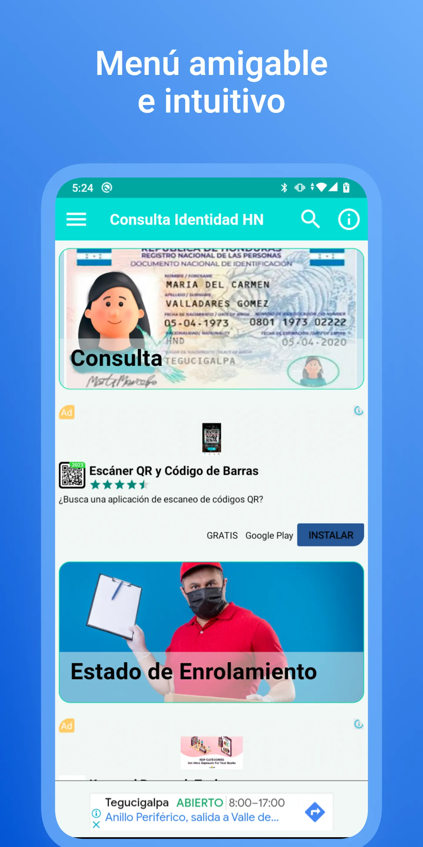 Consulta Entrega Identidad HN | Indus Appstore | Screenshot