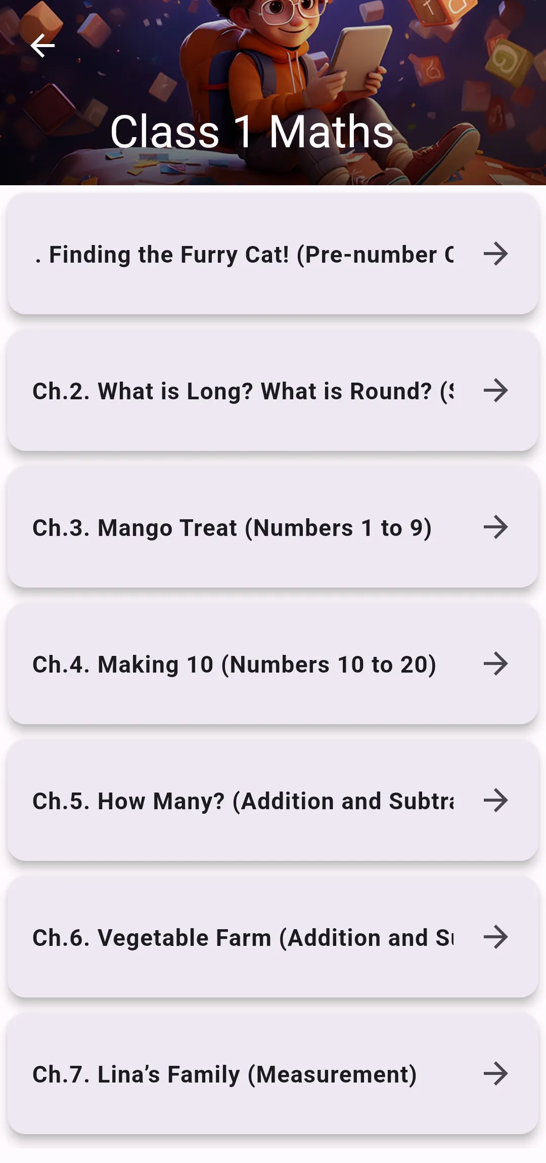 Class 1 Maths Joyful Solutions | Indus Appstore | Screenshot