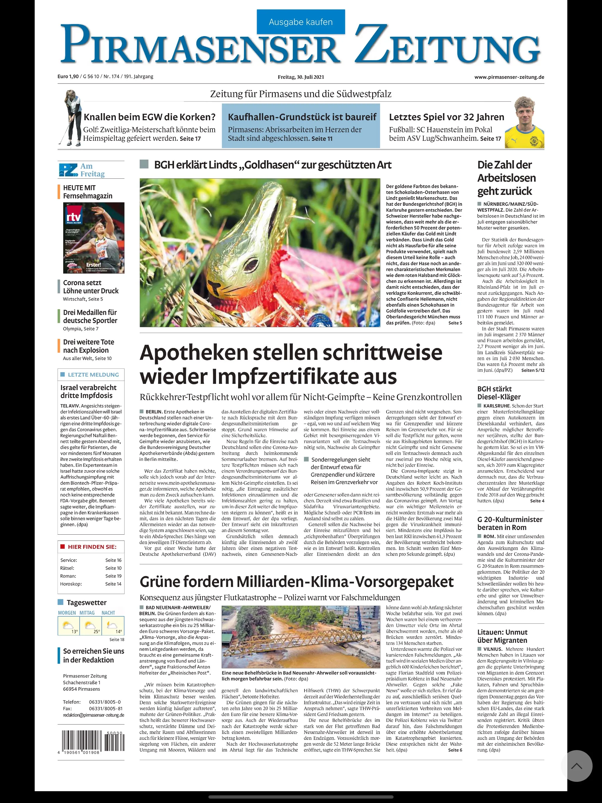 Pirmasenser Zeitung | Indus Appstore | Screenshot