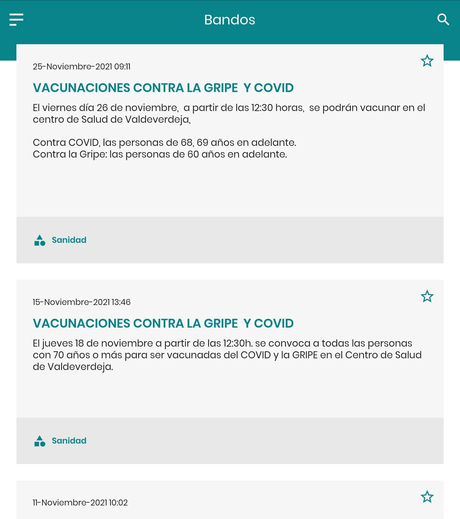 Valdeverdeja Informa | Indus Appstore | Screenshot