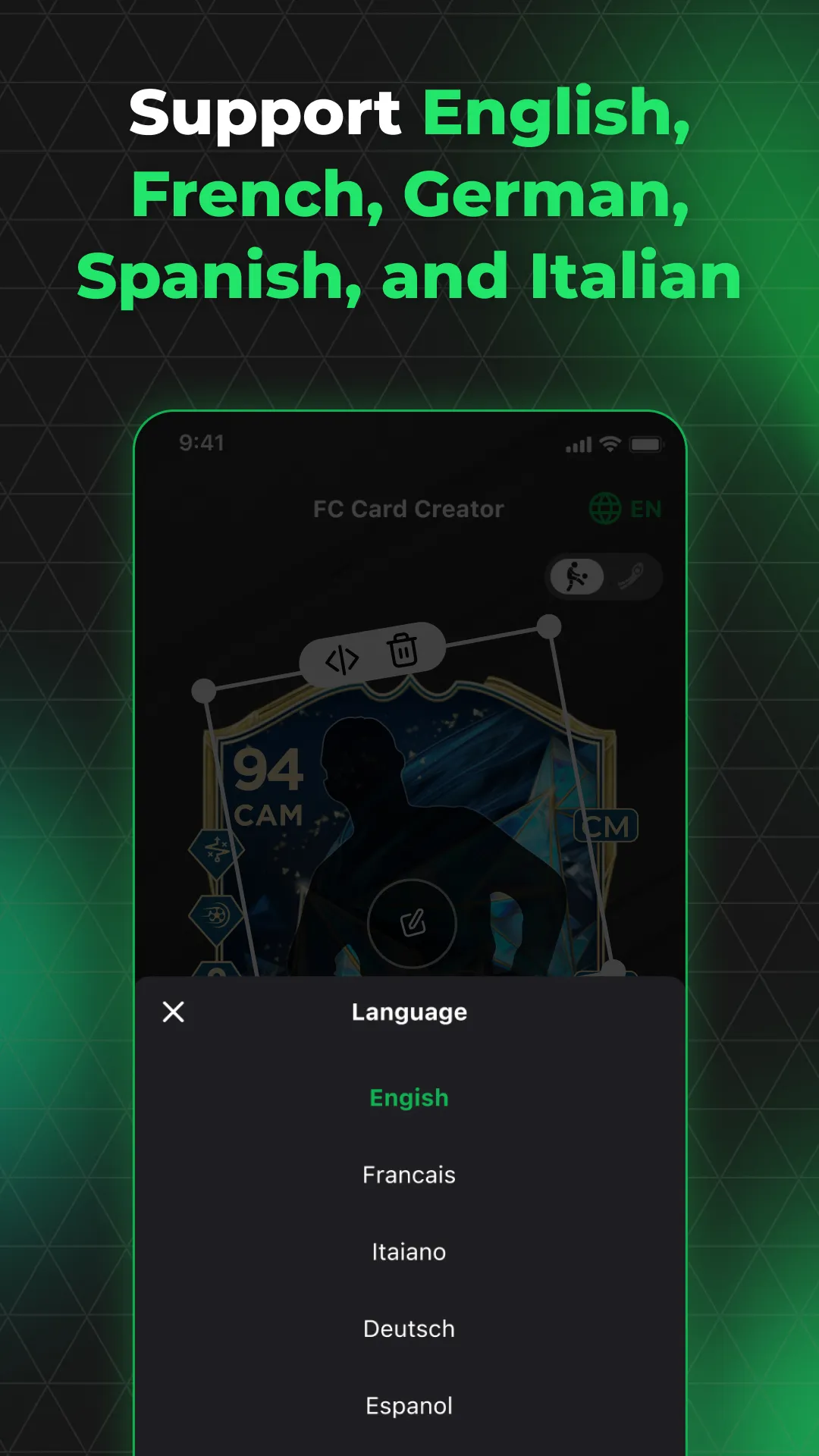 FUT 26 Card Creator | Indus Appstore | Screenshot