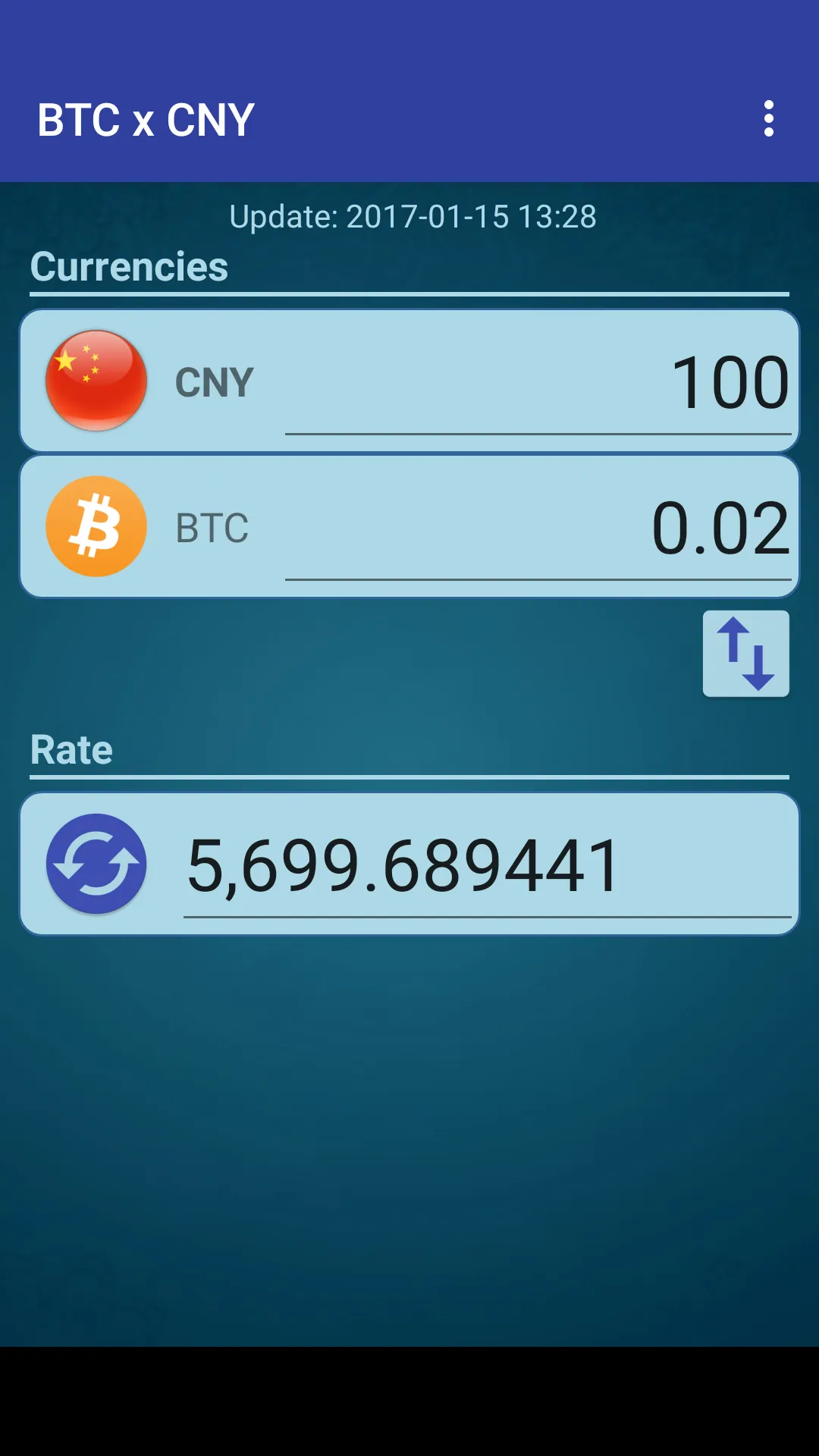 Bitcoin x Chinese Yuan | Indus Appstore | Screenshot