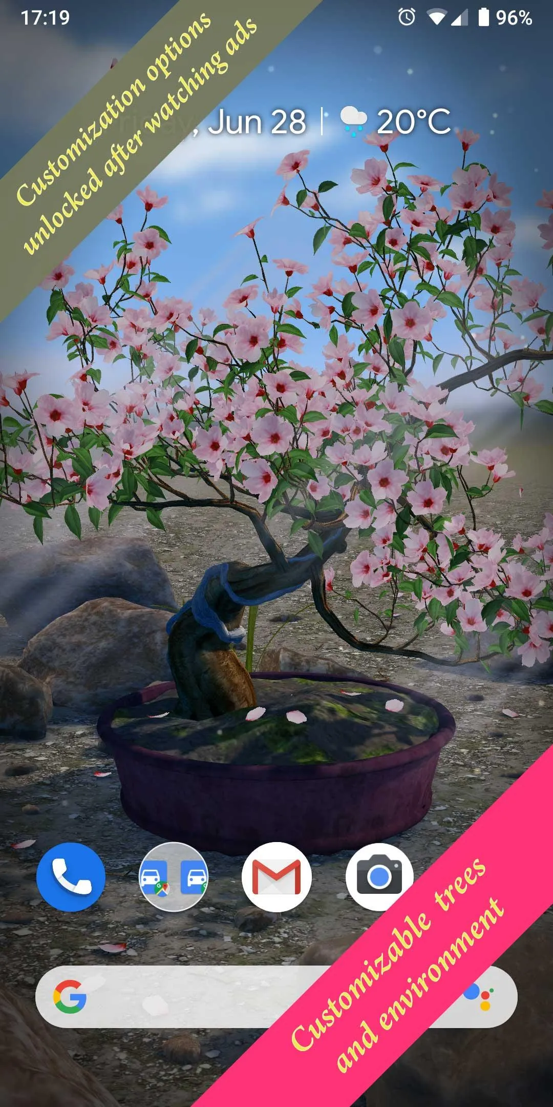 Bonsai 3D Live Wallpaper | Indus Appstore | Screenshot