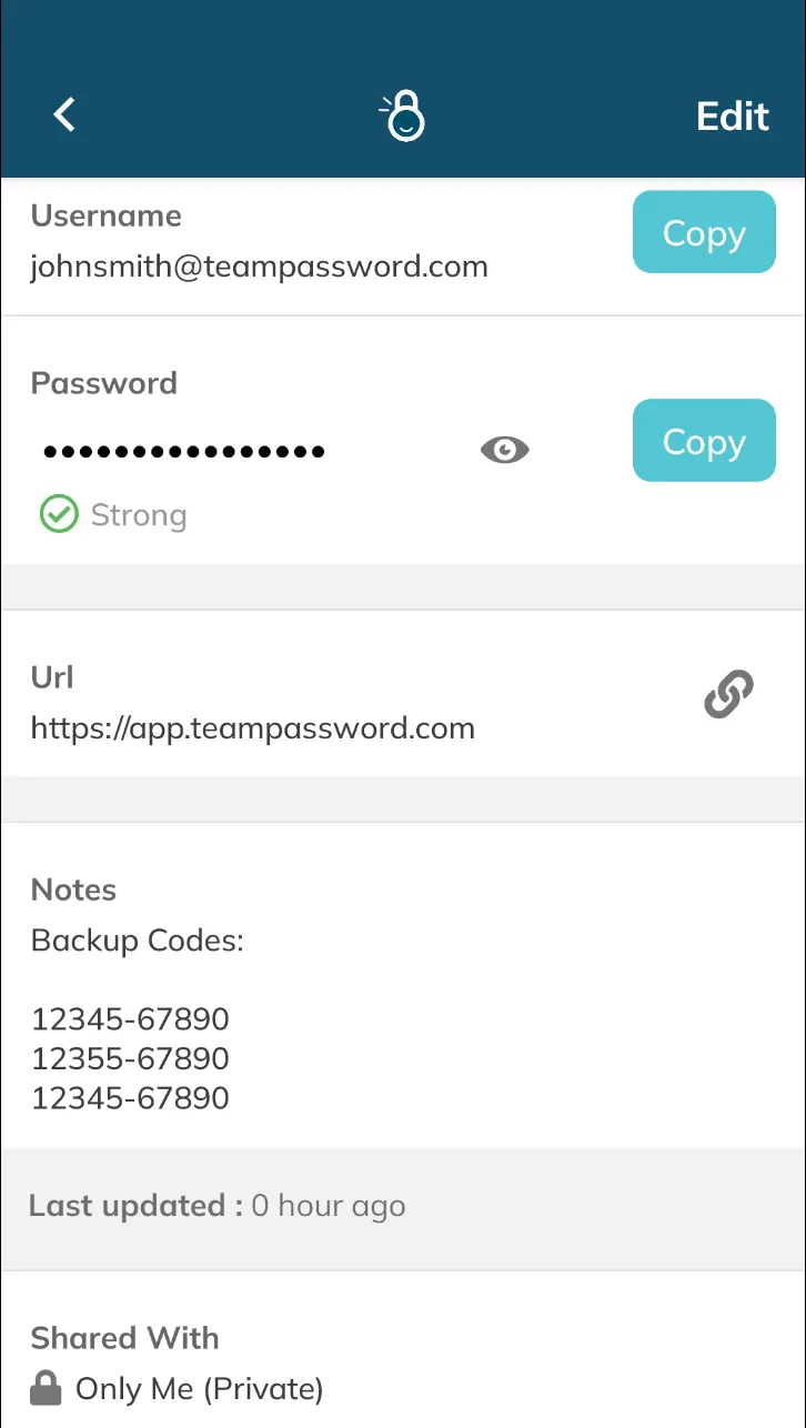 TeamPassword | Indus Appstore | Screenshot